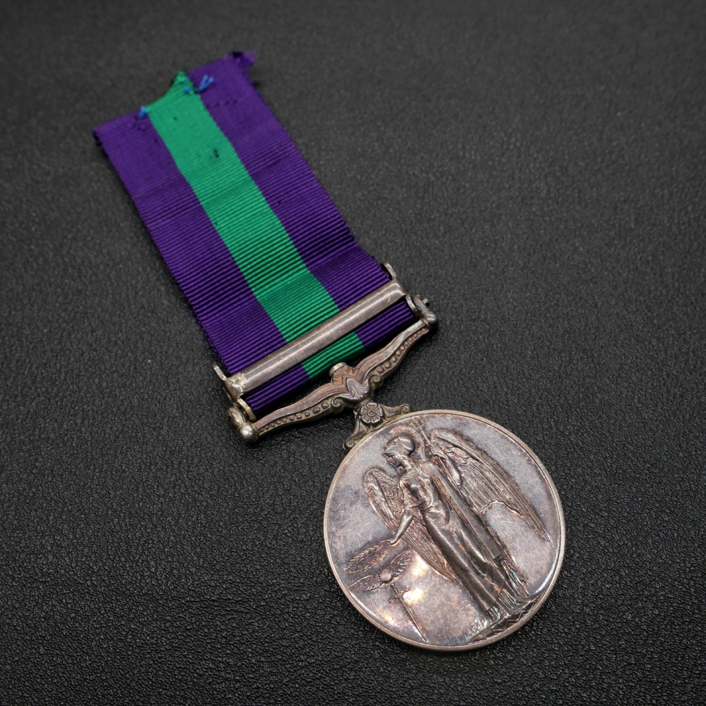 交易所2月25日英国/联邦币章专场 英国常规服役奖章，银质，1918-1962版，女王版马来亚勋条