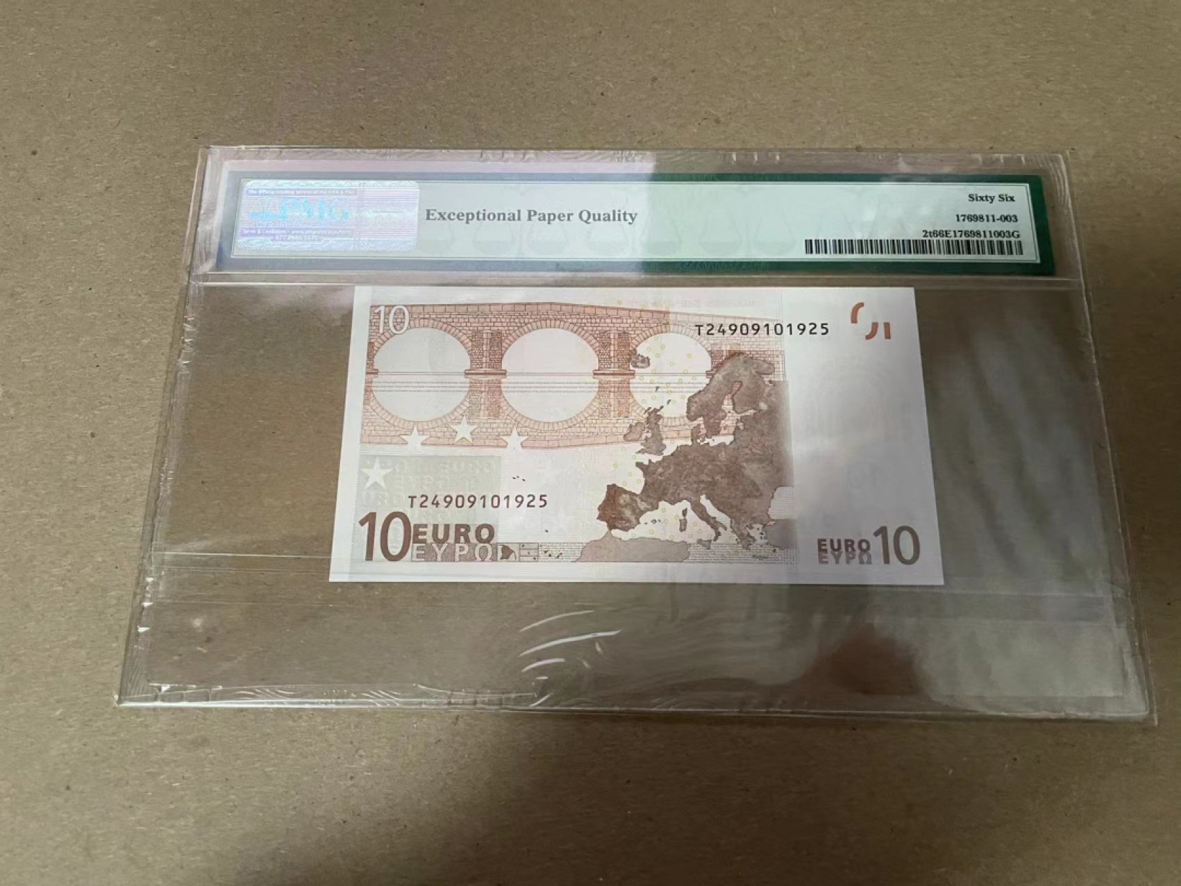 【Blue Auction】✨世界纸币精拍第294期——若泽一世国王 【首签】欧盟 2002年10欧元 PMG66EPQ 爱尔兰版