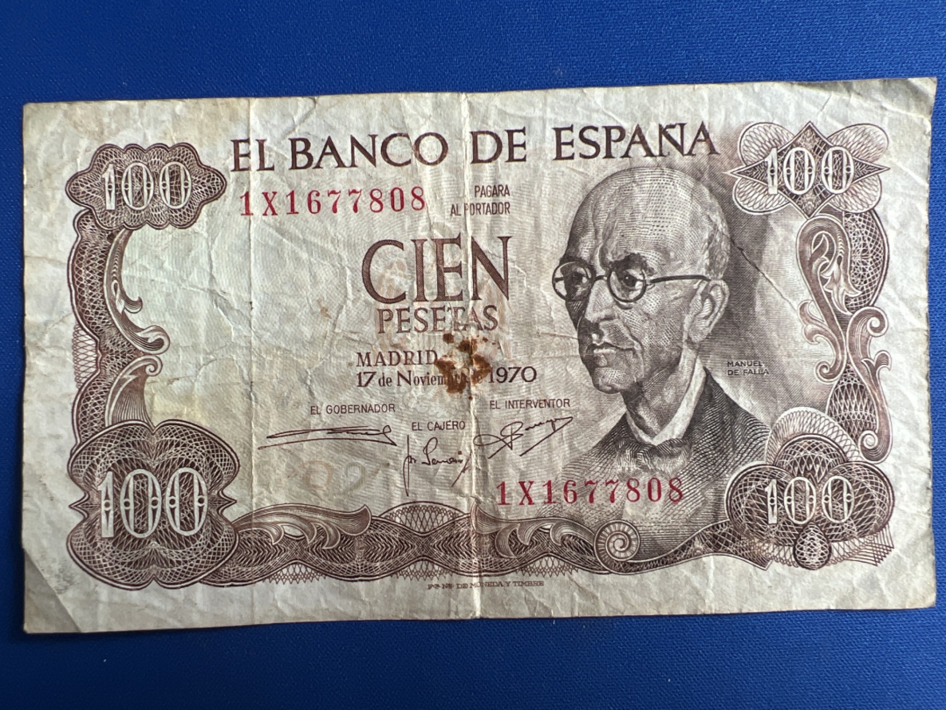 泡泡堂微拍第六十七幕纸币捡漏可累计专场👿👿，零佣金，零押金，累计满二十元包邮，接受代拍业务 西班牙1970版100比塞塔