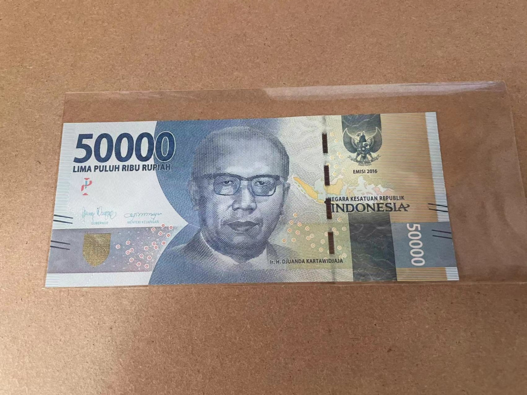 【Blue Auction】✨世界纸币精拍第294期——若泽一世国王 【全同9】印尼 2016年50000卢比 全新UNC