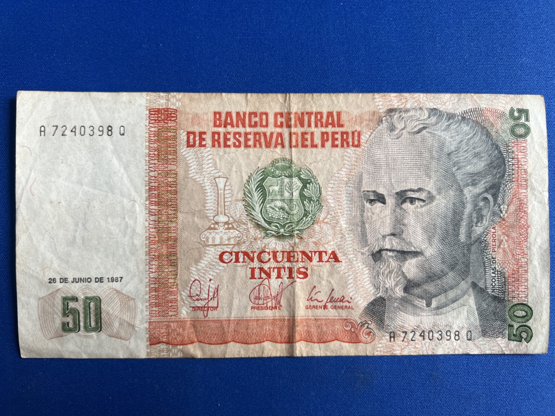 泡泡堂微拍第六十八幕纸币捡漏可累计专场👿👿，零佣金，零押金，累计满二十元包邮，接受代拍业务 秘鲁50印蒂