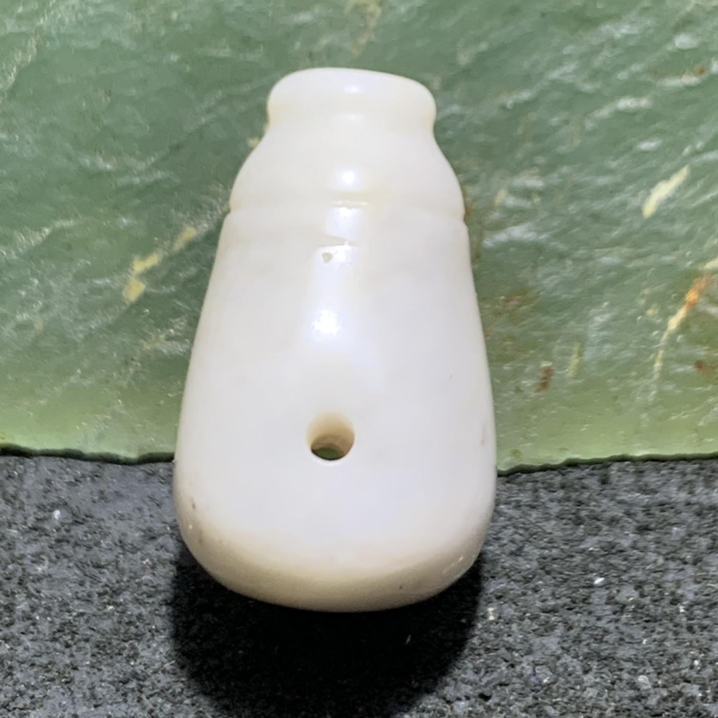 保山南红玛瑙红白双色三通佛头一个，