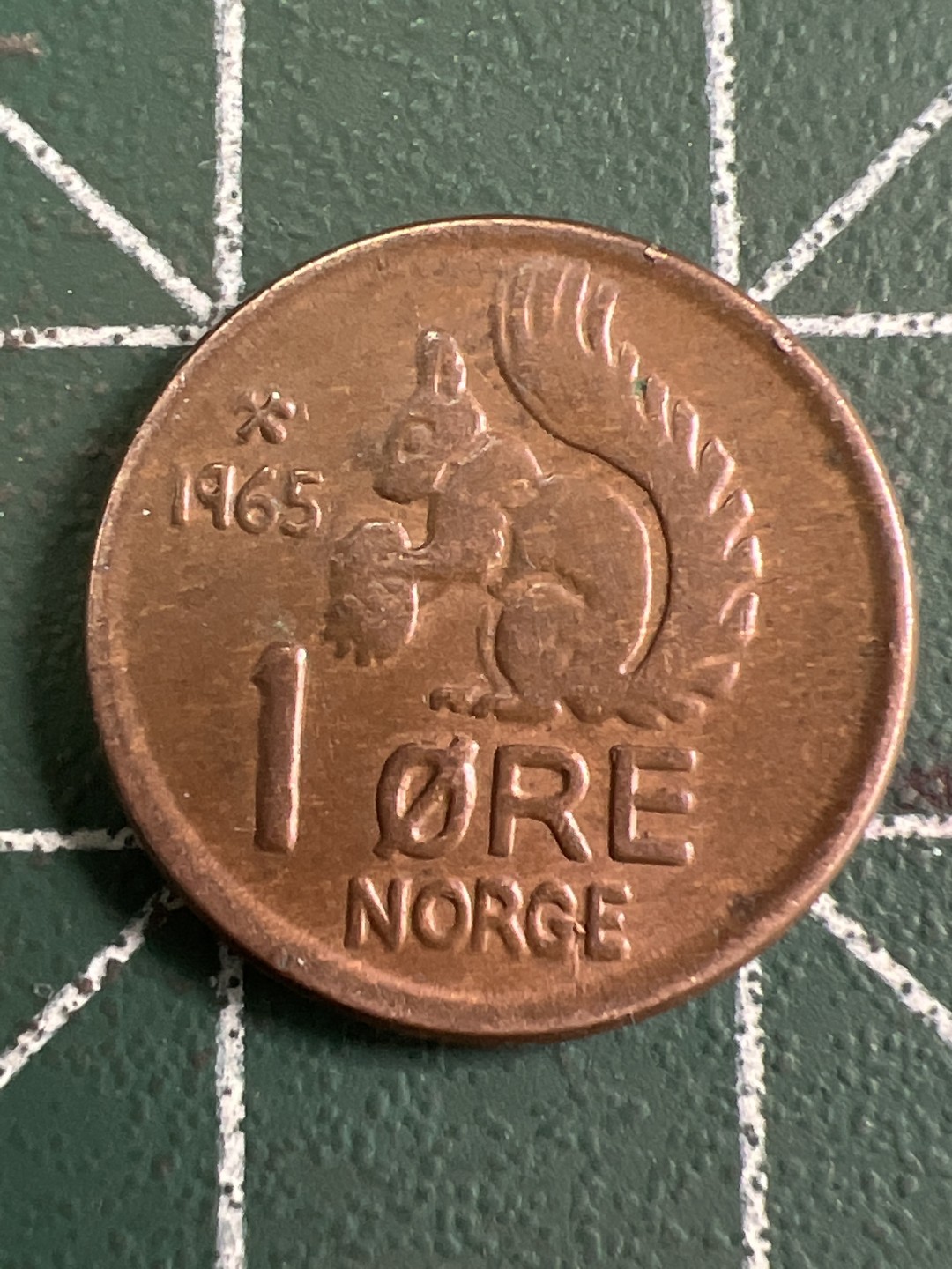 泡泡堂第268期  世界硬币邮票 （无押金，捡漏，全场20包邮，偏远地区除外，接收代拍业务） 挪威一欧尔小松鼠