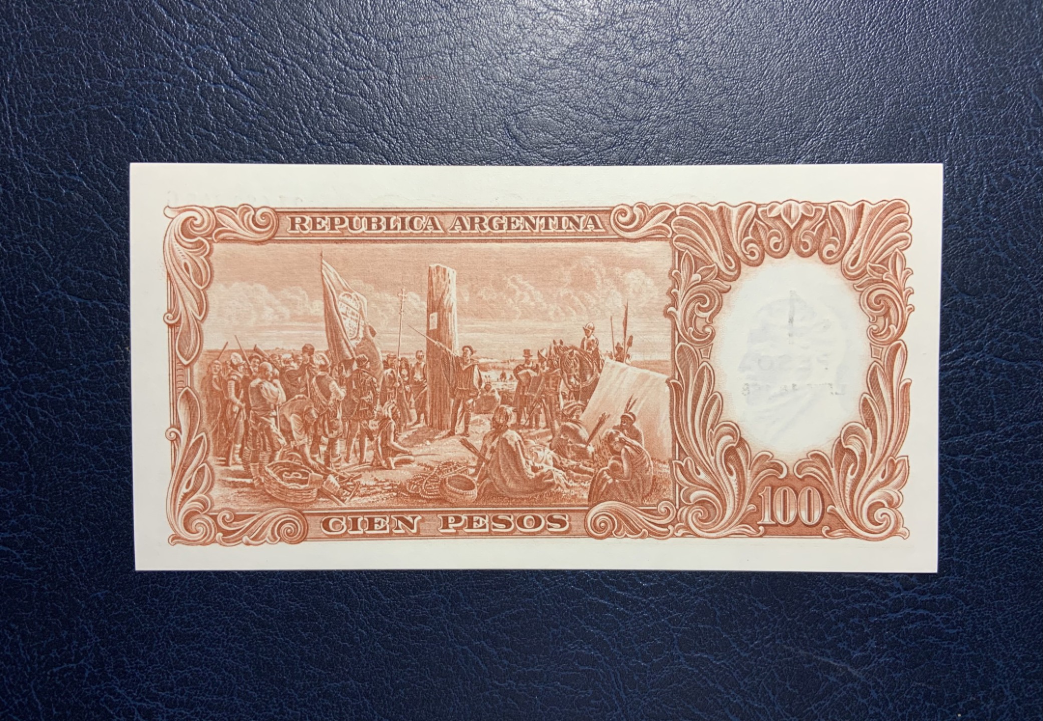 收藏联盟Quantum Auction 第235期拍卖 阿根廷1969-71年100比索加盖1比索 品相全新UNC 稀少