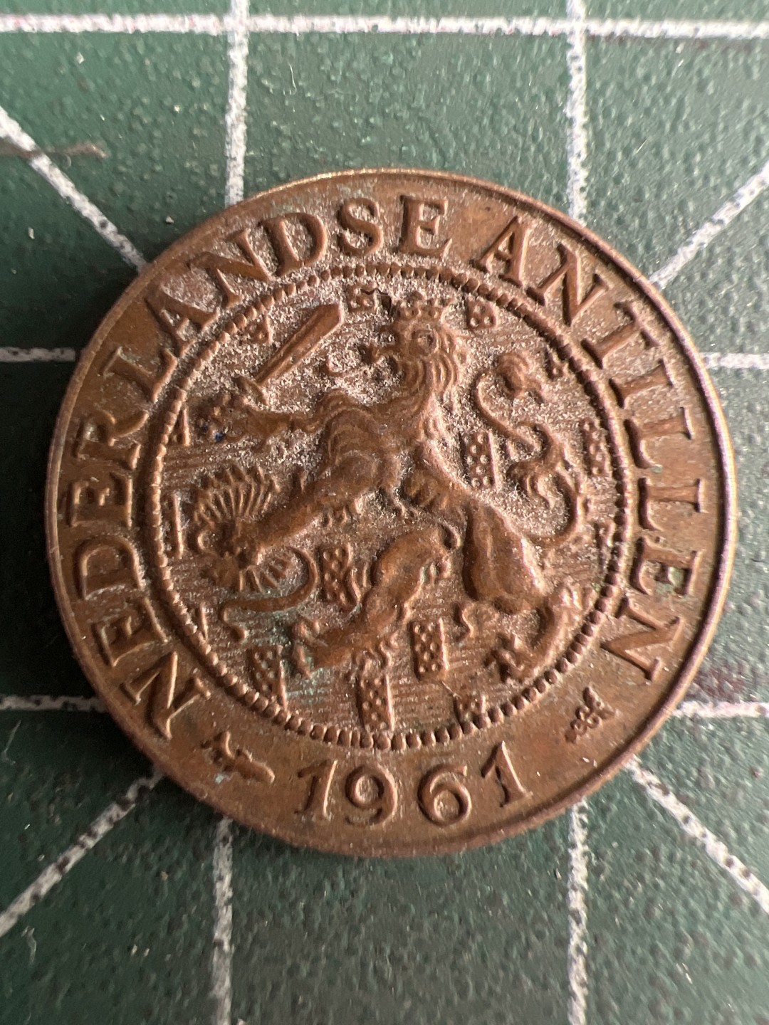 泡泡堂微拍第七十幕硬币捡漏可累计专场👿👿，零佣金，零押金，累计满二十元包邮，接受代拍业务 荷属安德列斯1961年一分