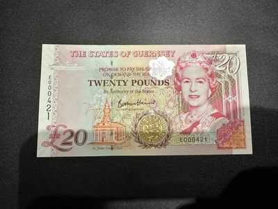 《外钞收藏家》第二百四十四期 连拍场二 - 格恩西20镑 全新UNC 百位号