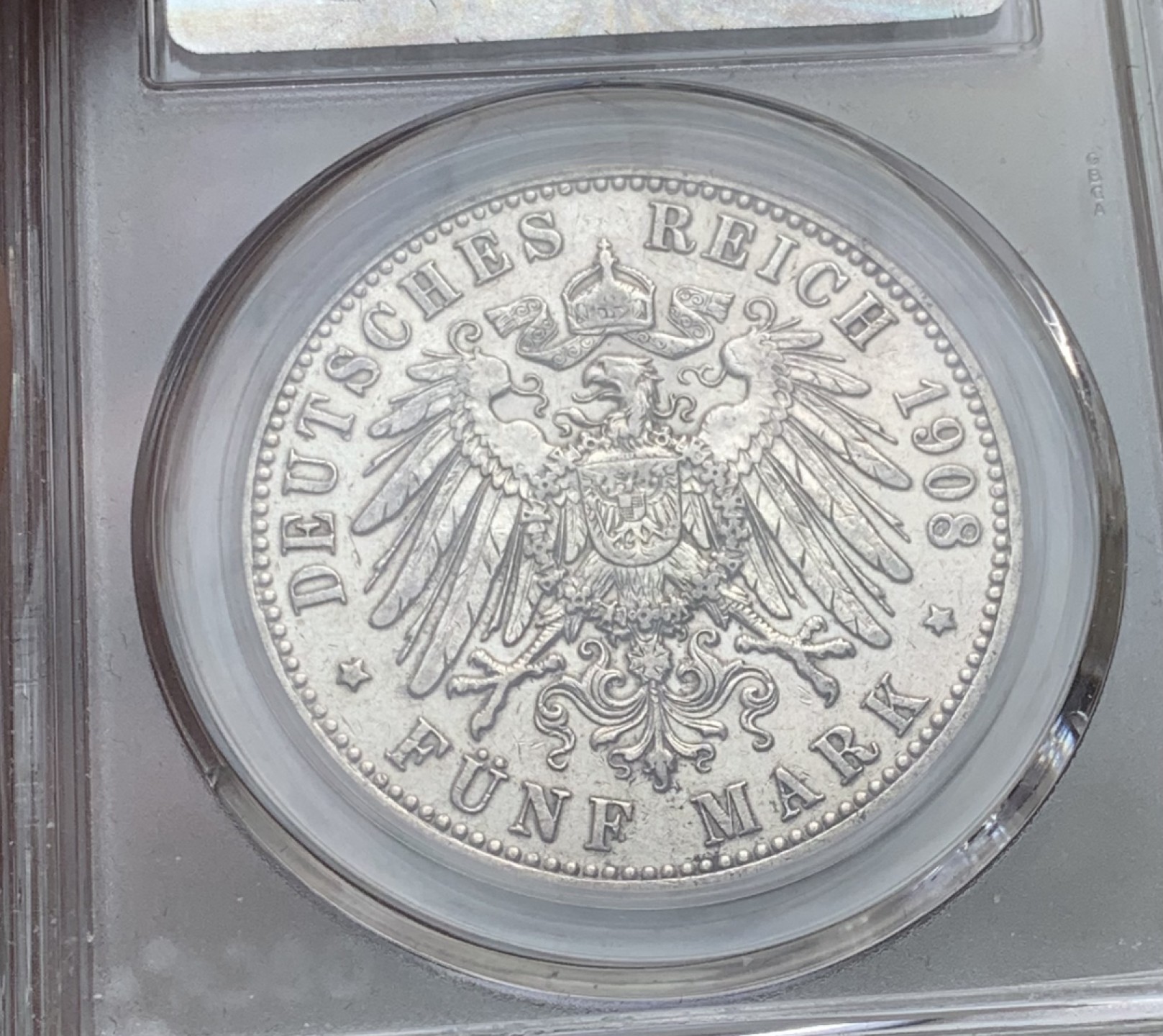 瓶子🏺第80期拍卖会 德国1908年威廉二世5马克银币