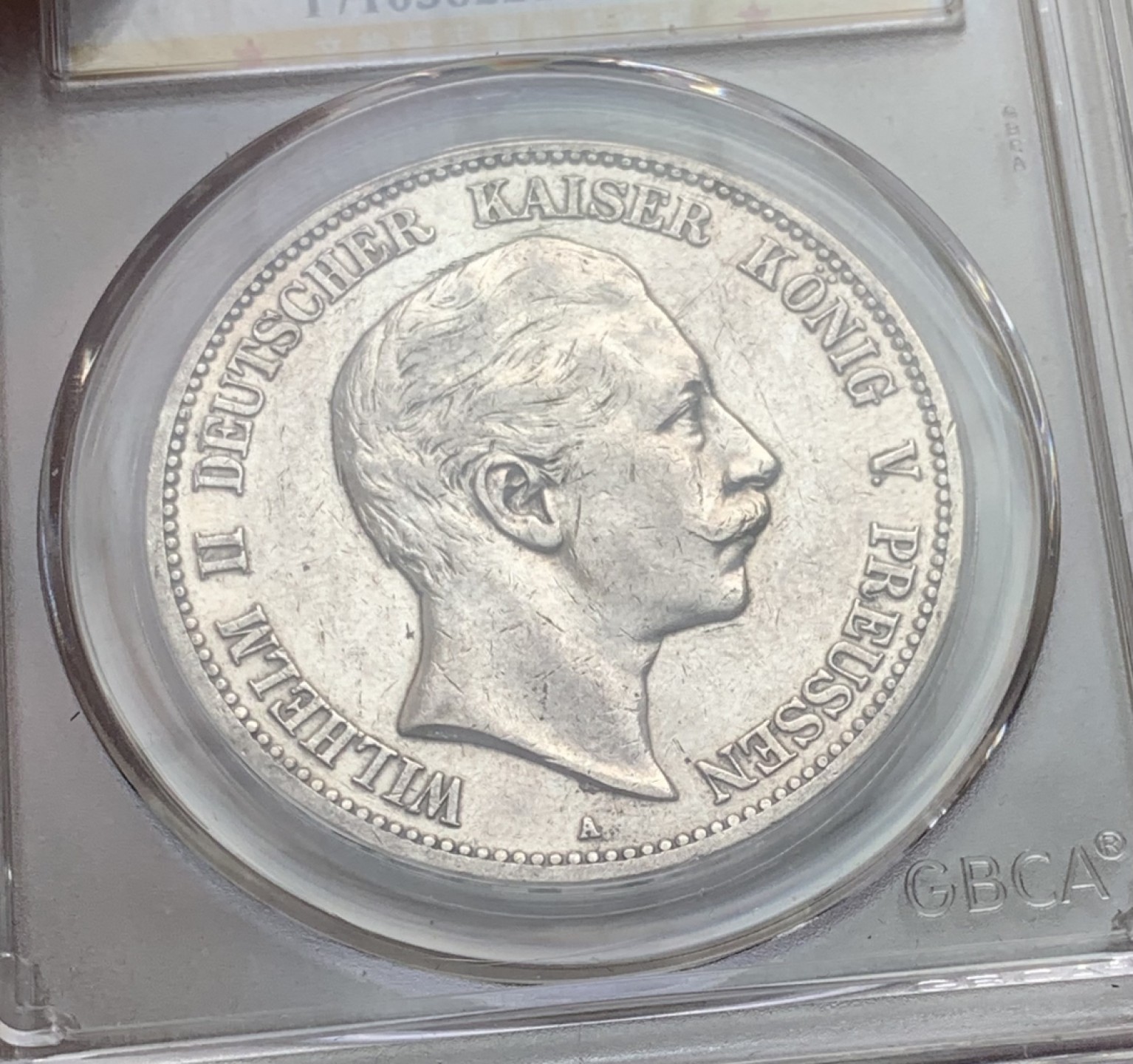 瓶子🏺第80期拍卖会 德国1908年威廉二世5马克银币