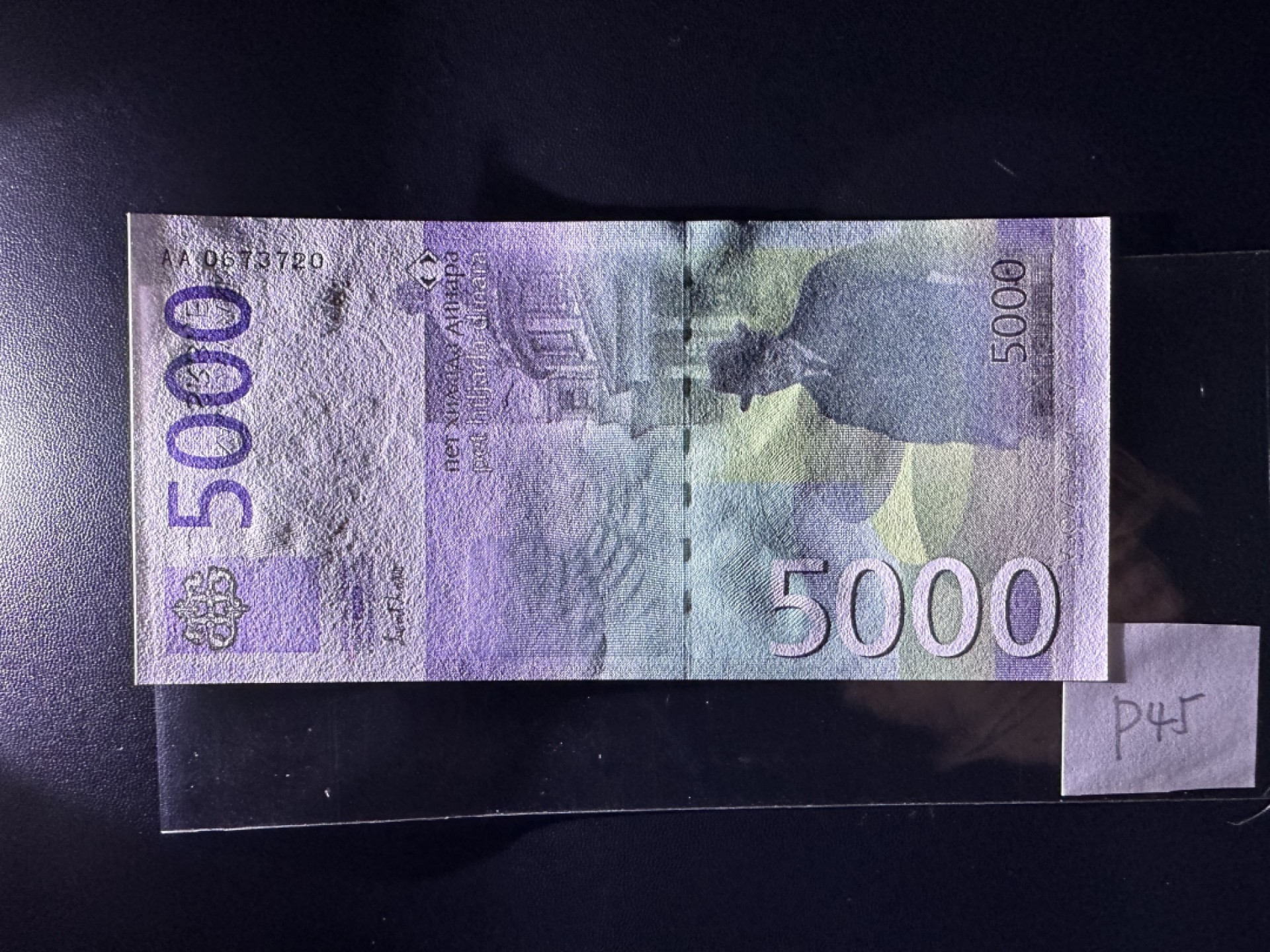 《外钞收藏家》第二百四十三期（南斯拉夫、塞尔维亚、马其顿专场） 塞尔维亚2003首版高值，5000第纳尔 全新UNC