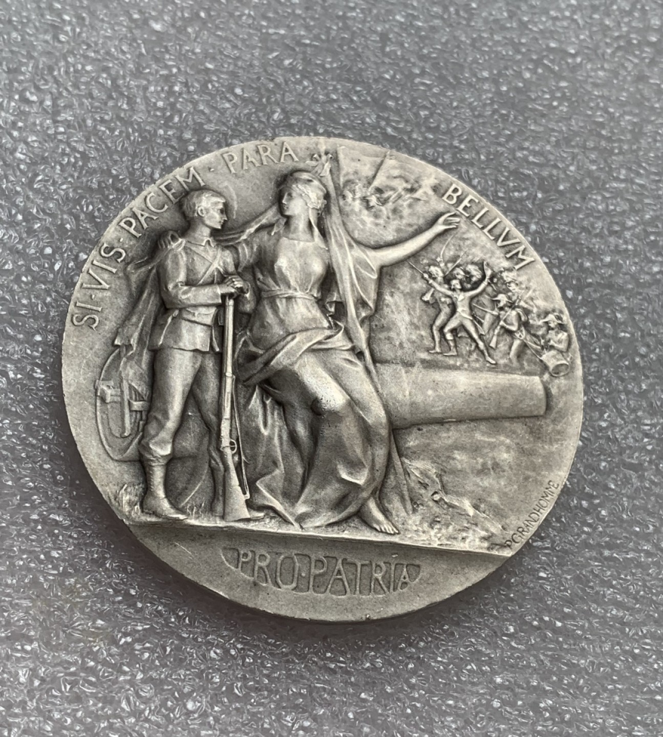 瓶子🏺第80期拍卖会 法国19世纪国家动员银章50毫米62克丰饶角1等银标