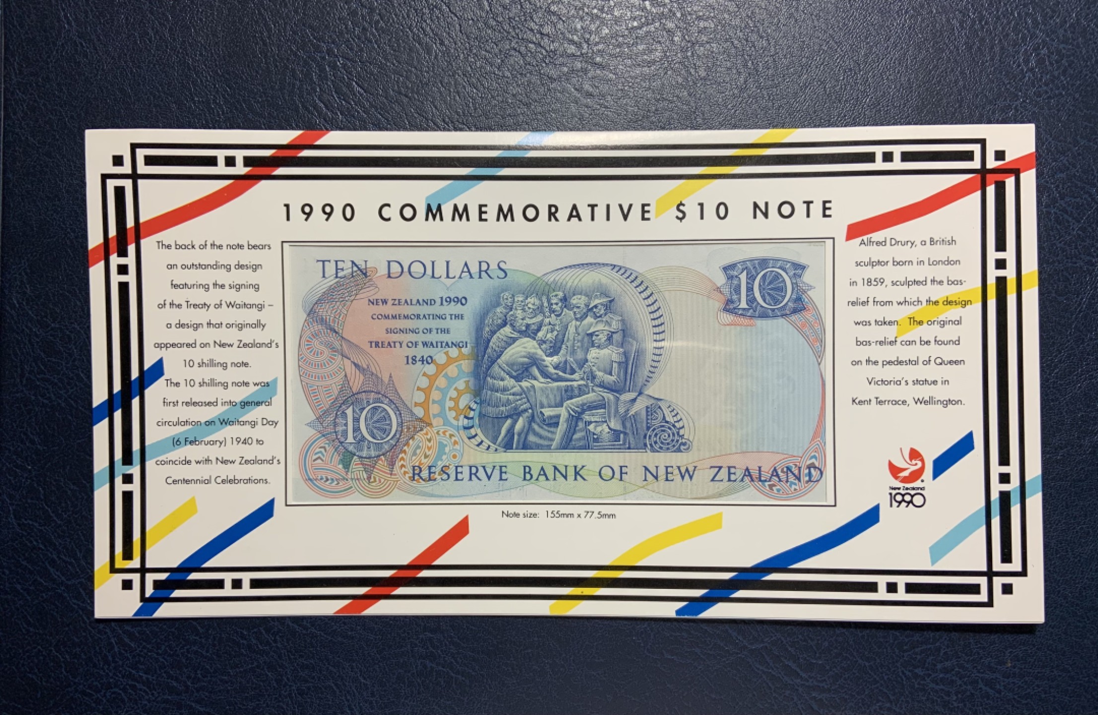 收藏联盟Quantum Auction 第235期拍卖 新西兰1990年10元纪念钞 品相UNC 《唐怀依条约》 有点轻微扭曲