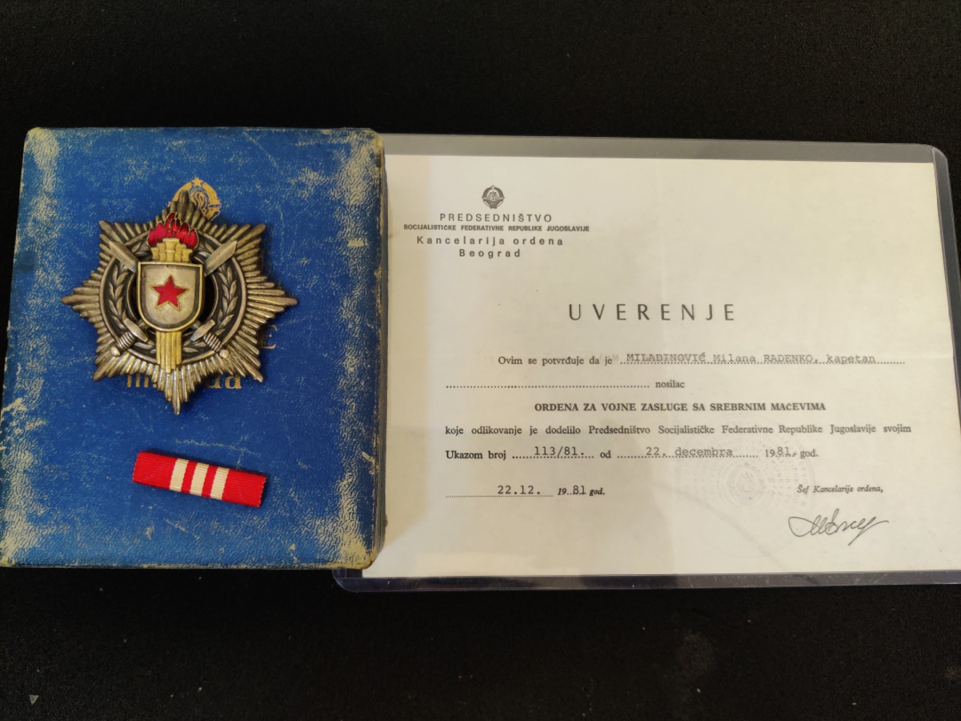 全场0元起拍 第33期 咸鱼国勋章拍卖专场 2月26日（周日）下午6：00开始 南斯拉夫三级军事功绩勋章 银制（带盒略证）+