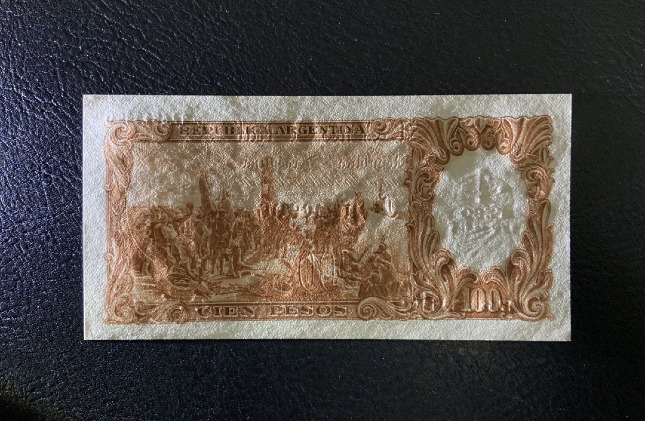收藏联盟Quantum Auction 第235期拍卖 阿根廷1969-71年100比索加盖1比索 品相全新UNC 稀少