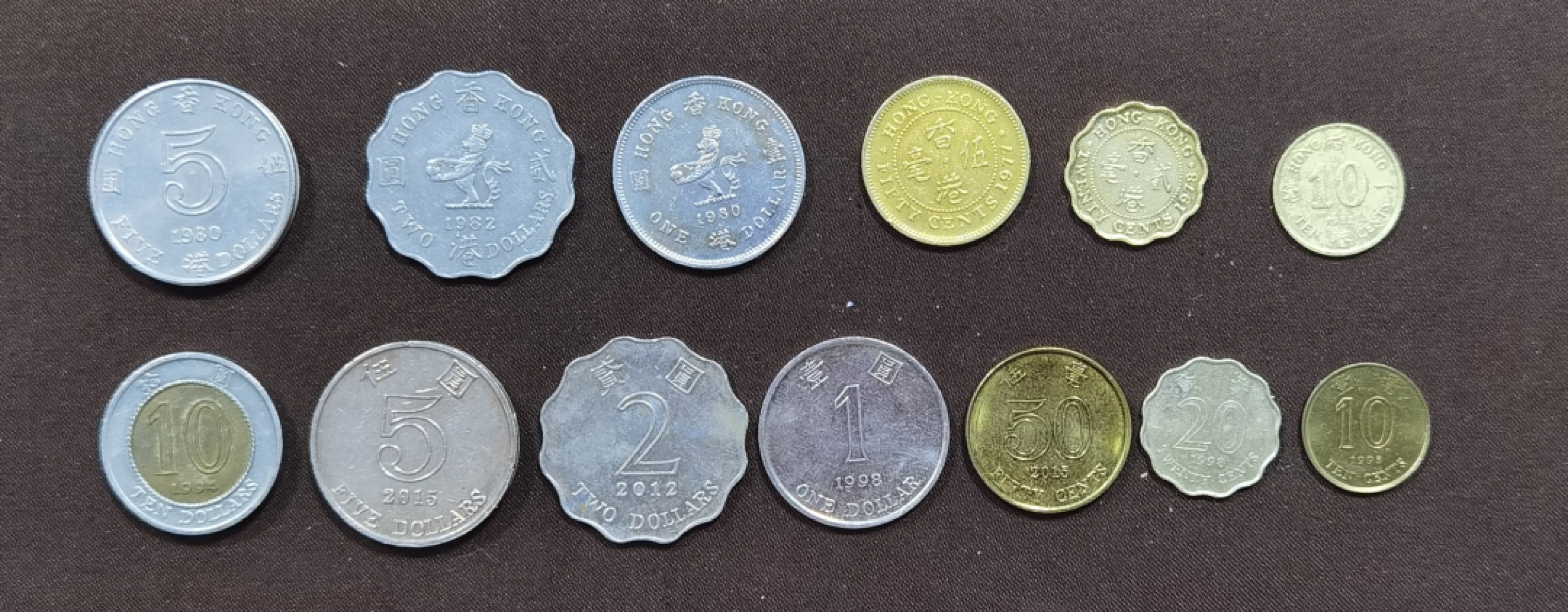 北京马甸外国币专卖微拍第九十三期，外国非贵金属纪念币，流通币专场，陆续上新，欢迎关注 香港低冠，紫金花二版