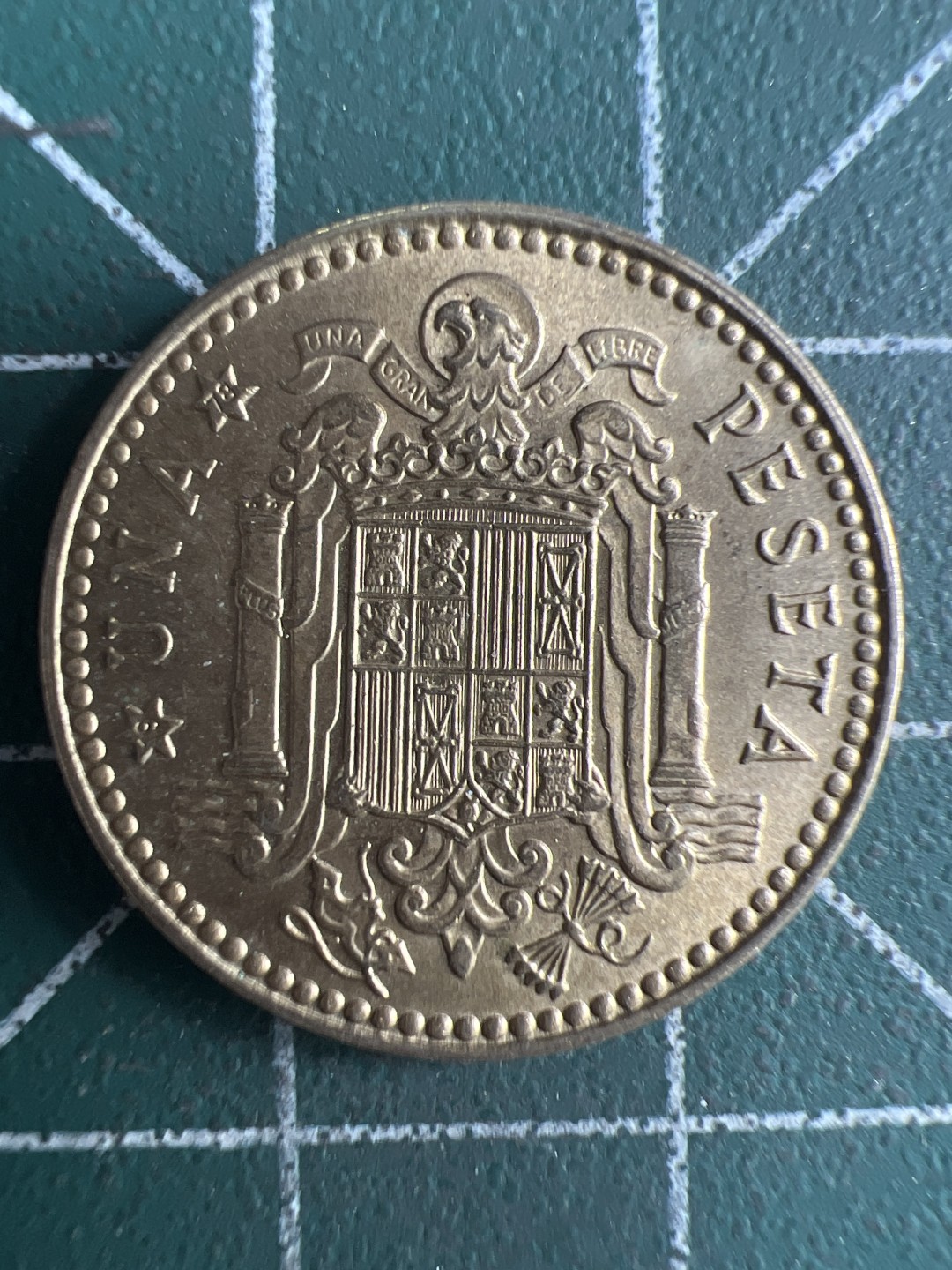 泡泡堂第286期  世界硬币 （无押金，捡漏，全场20包邮，偏远地区除外，接收代拍业务） 西班牙一比塞塔铜币