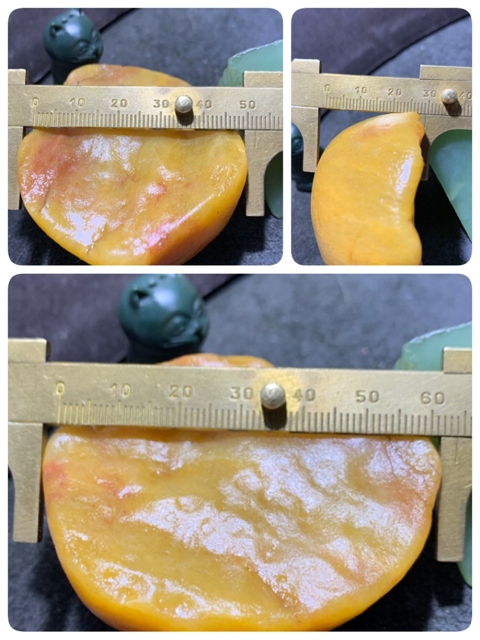 放福利！精美天然地表双色金丝玉籽料原石一块！ 