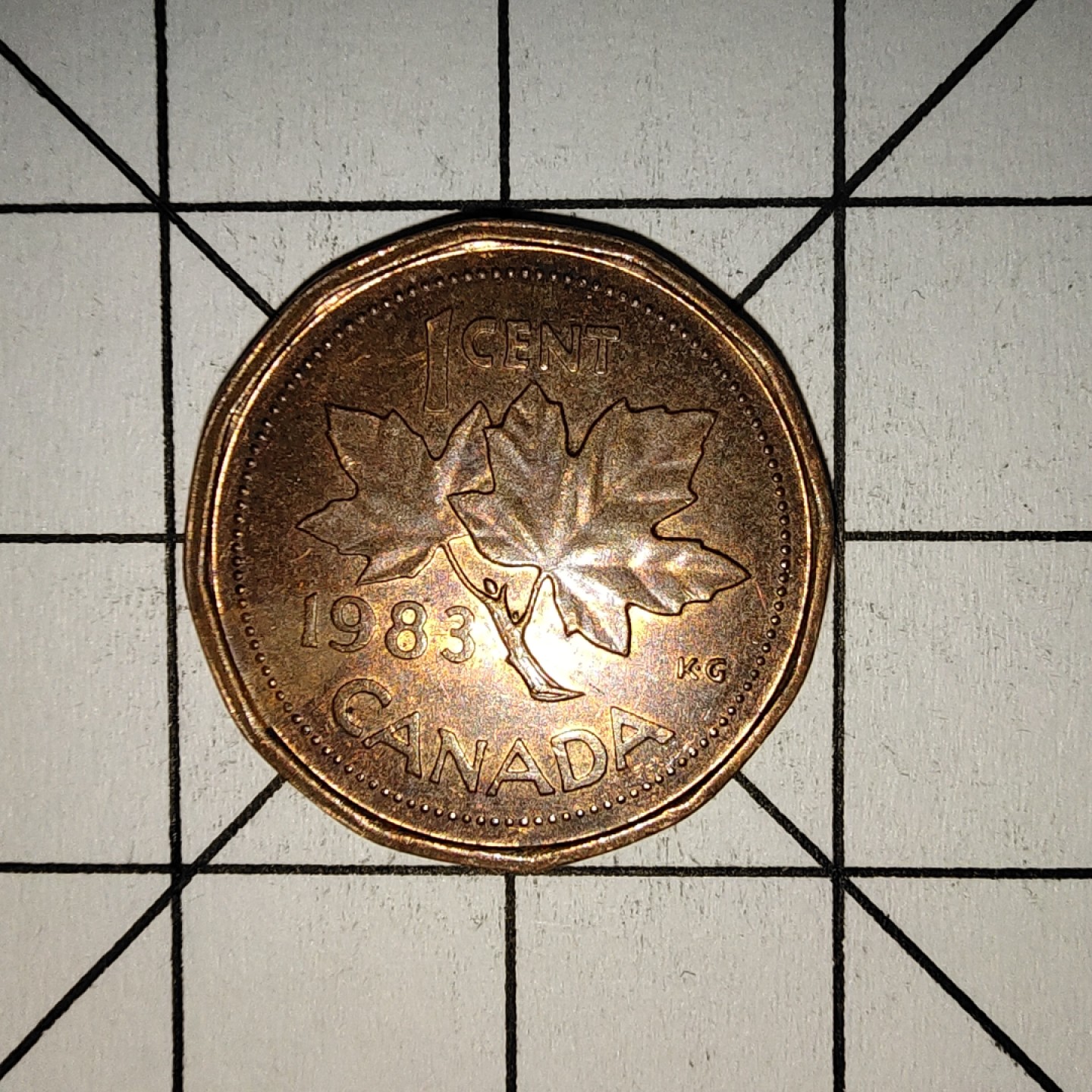 收藏之家世界硬币第11期(满20包邮，可多场累计。捡漏，无押金，无佣金) 加拿大1分1983年