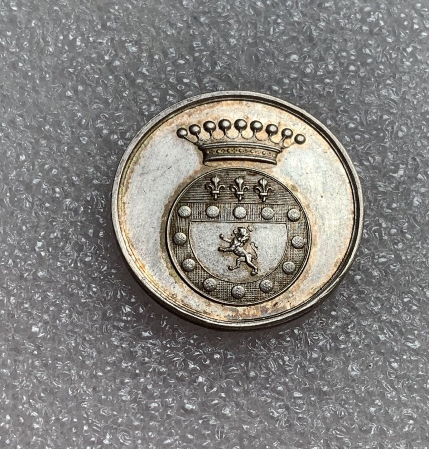 瓶子🏺第80期拍卖会 法国19世纪早期城市艺术JETON银质代币26毫米7.55克