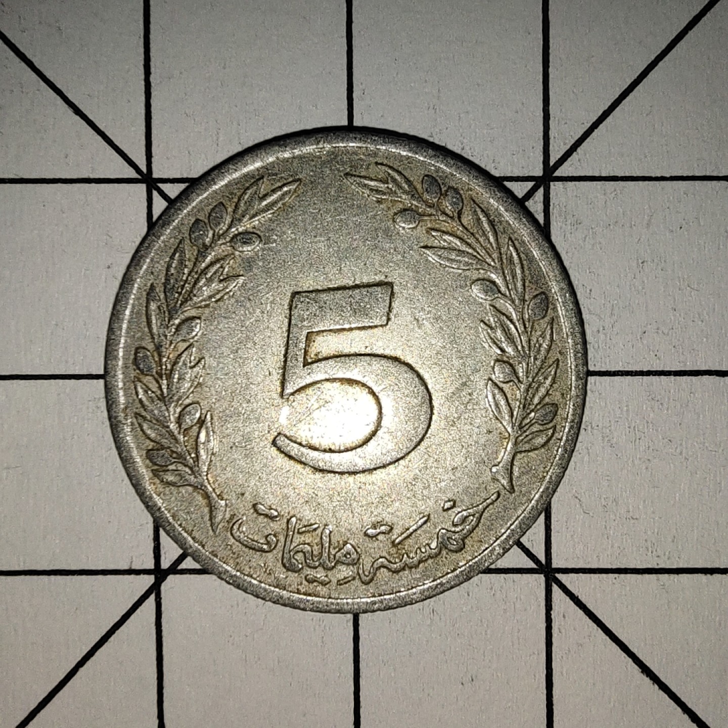 收藏之家世界硬币第11期(满20包邮，可多场累计。捡漏，无押金，无佣金) 突尼斯5米利姆1983年苹果树