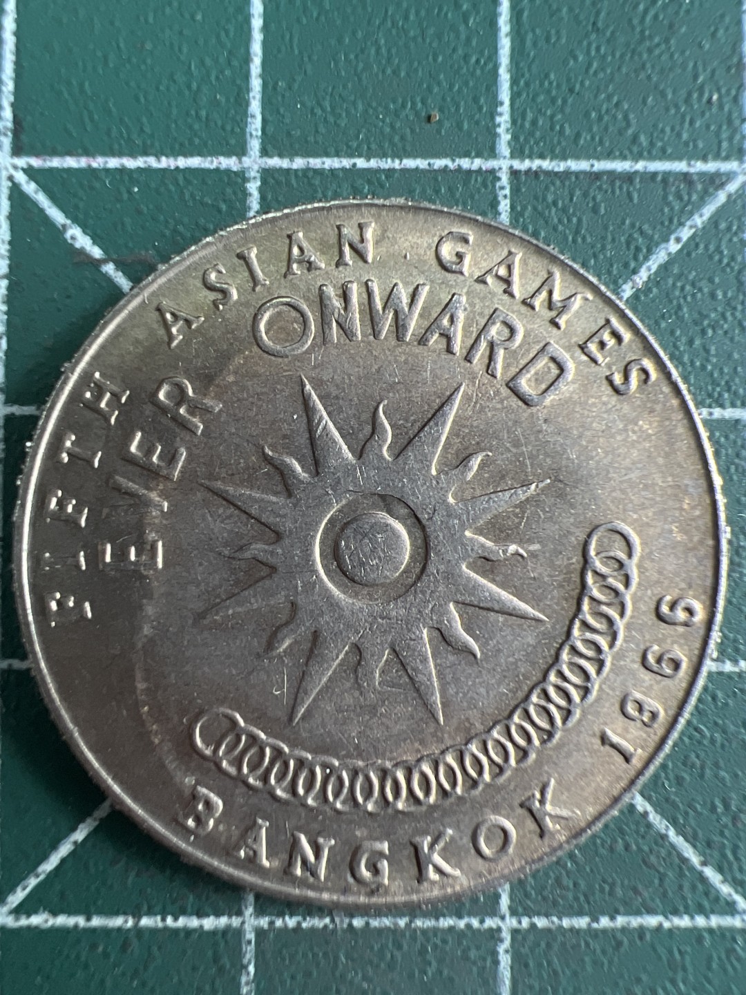 泡泡堂微拍第128幕硬币捡漏可累计专场👿👿，累计满二十元包邮，接受代拍业务 泰国1966年亚运会纪念币