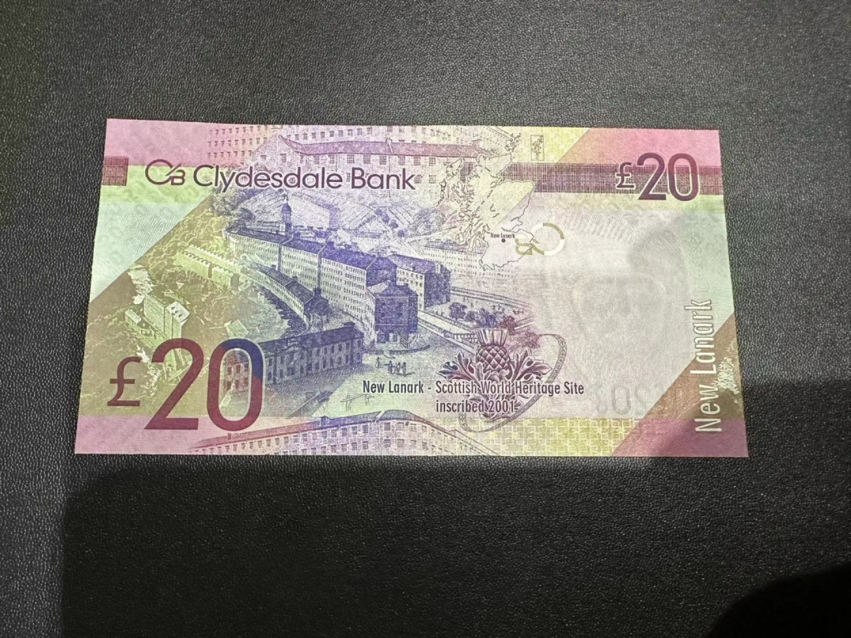 《外钞收藏家》第二百四十四期 连拍场二 2009年苏格兰克莱斯戴尔银行 20镑 全新UNC