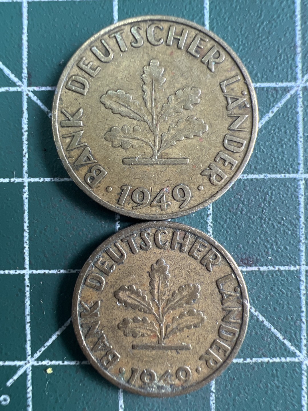 泡泡堂微拍第128幕硬币捡漏可累计专场👿👿，累计满二十元包邮，接受代拍业务 德国1949年一对