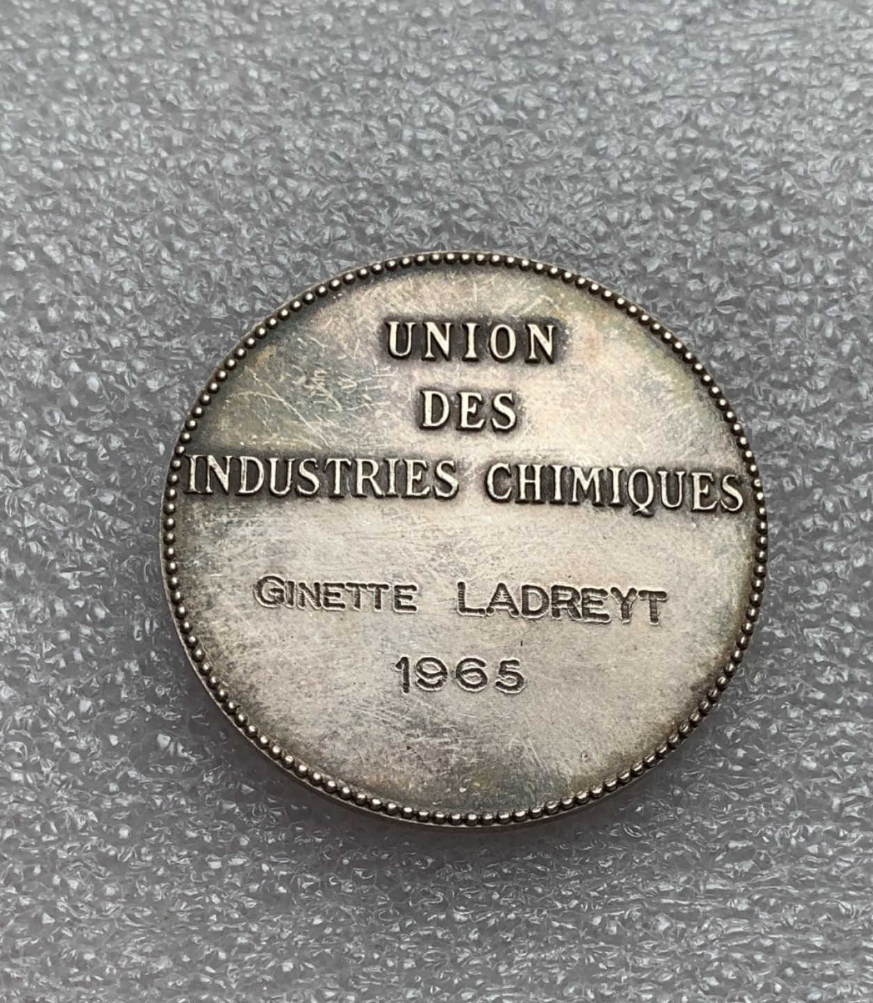 瓶子🏺第80期拍卖会 法国1965年学院JETON镀银铜质代币好品