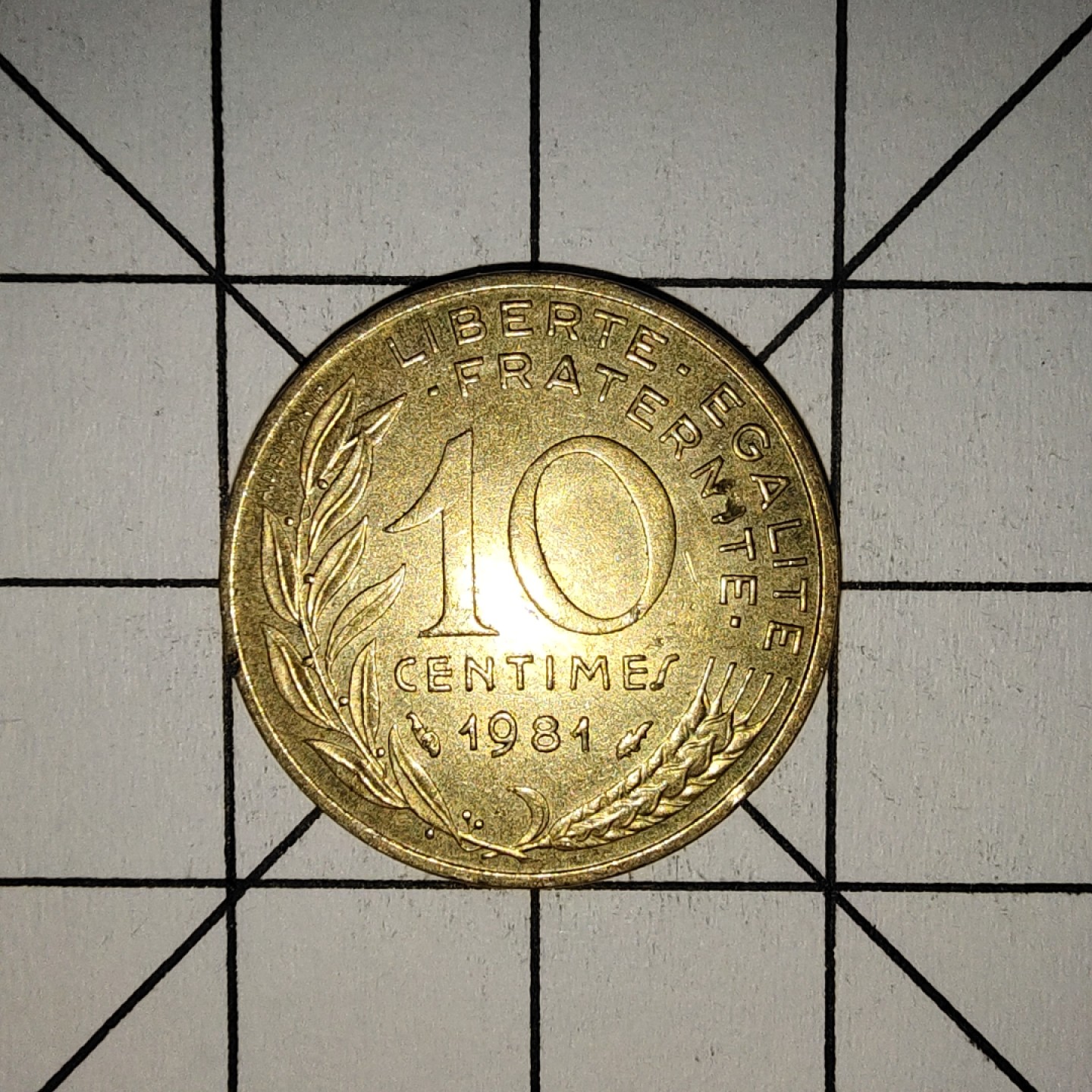 收藏之家世界硬币第11期(满20包邮，可多场累计。捡漏，无押金，无佣金) 法国10生丁1981年