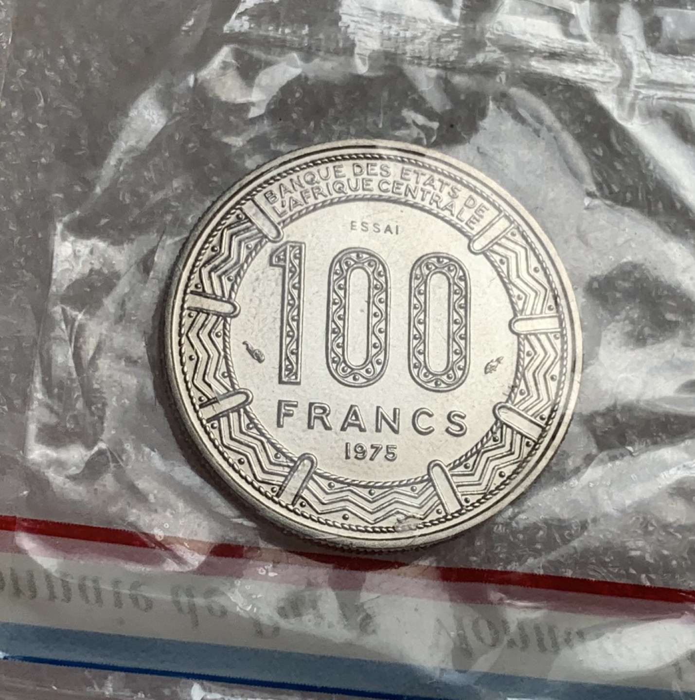 瓶子🏺第80期拍卖会 中非1975年100法郎样币原封