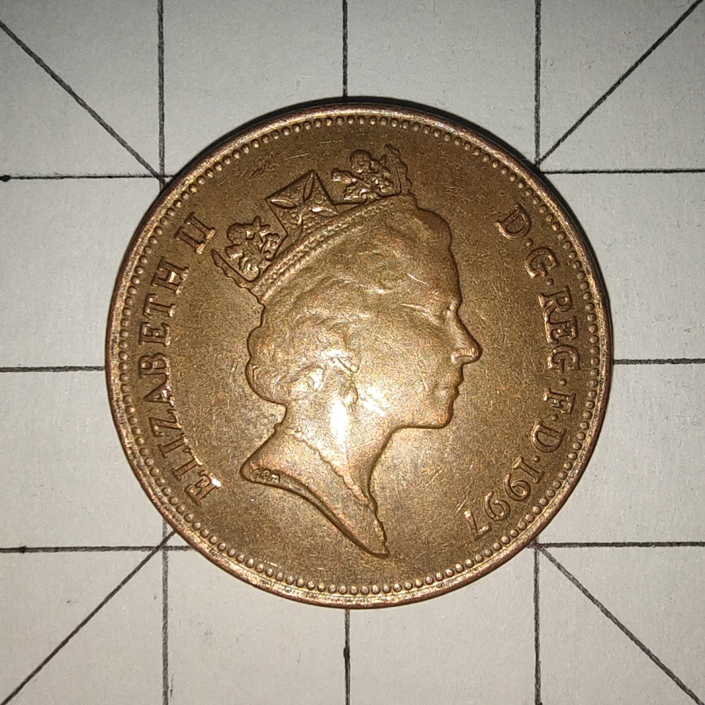 收藏之家世界硬币第12期(满20包邮，可多场累计。捡漏，无押金，无佣金) 英国2便士1997年