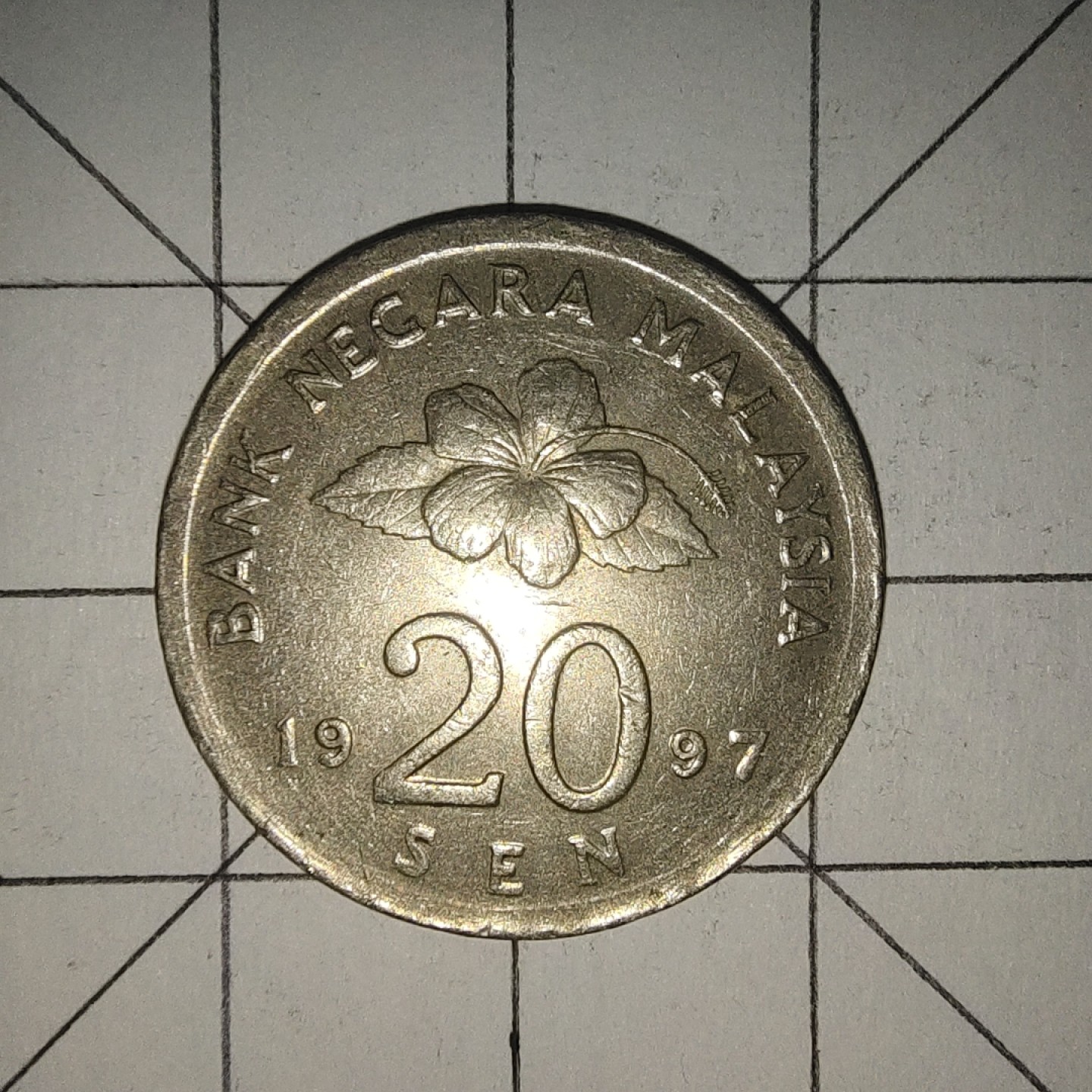 收藏之家世界硬币第12期(满20包邮，可多场累计。捡漏，无押金，无佣金) 马来西亚20仙1997年