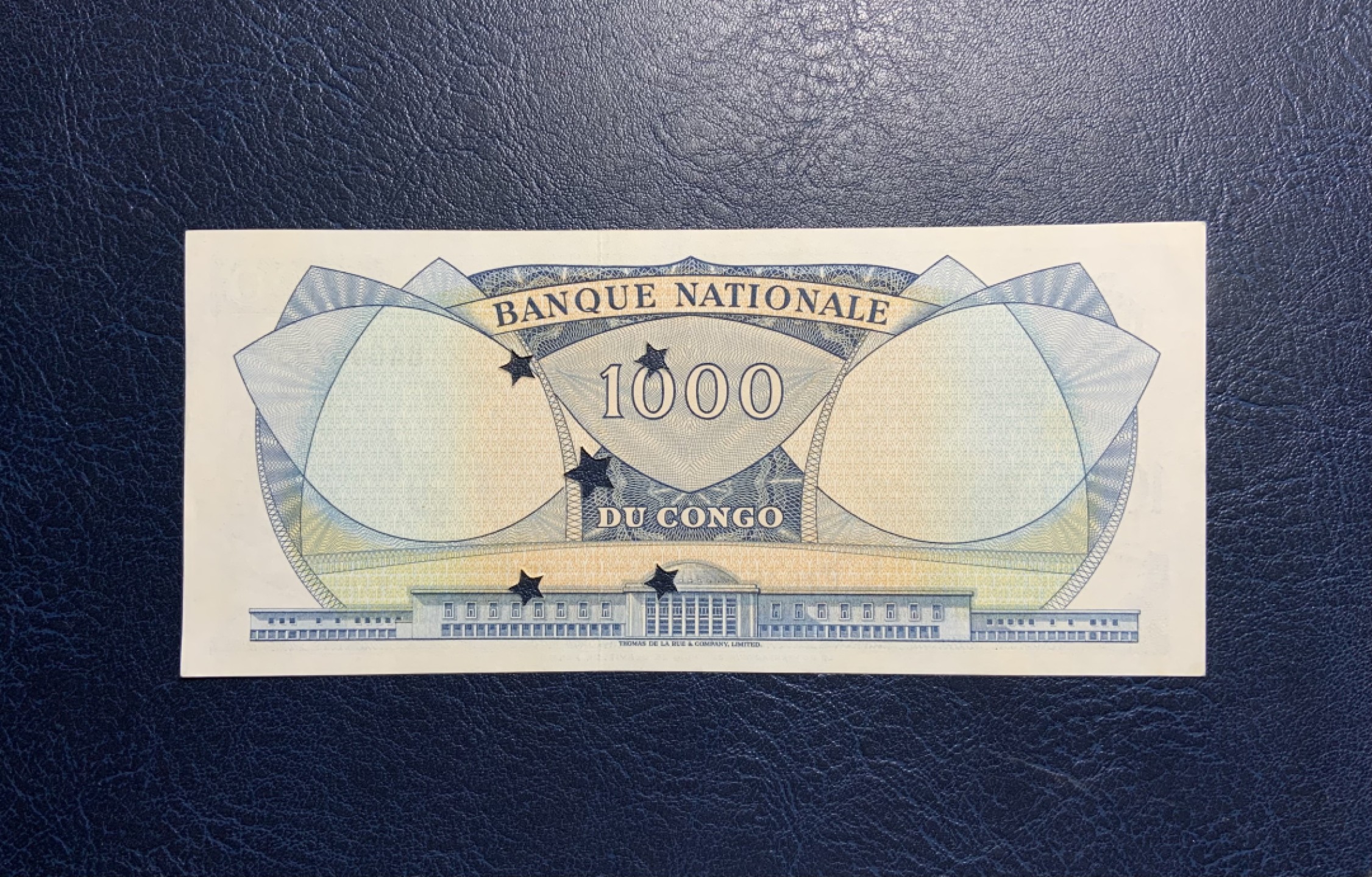 收藏联盟Quantum Auction 第235期拍卖 刚果民主共和国1964年1000法郎打孔注销票 品相UNC