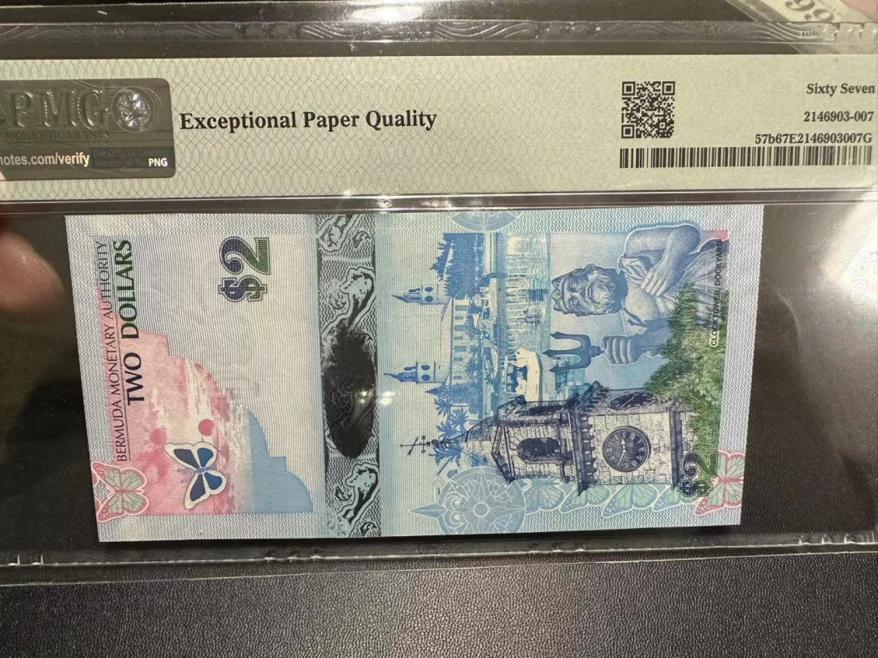 《外钞收藏家》第二百四十四期 连拍场二 2009年百慕大5刀 PMG67 无47