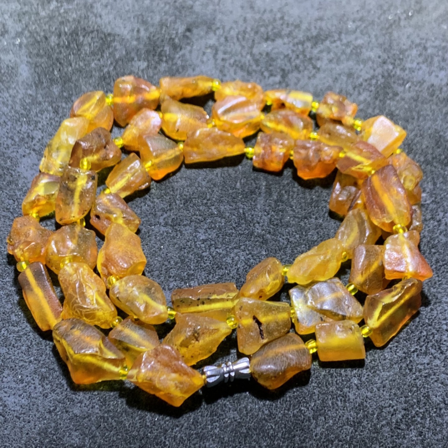 乌克兰原矿蜜蜡原石项链手链两用链一条，
