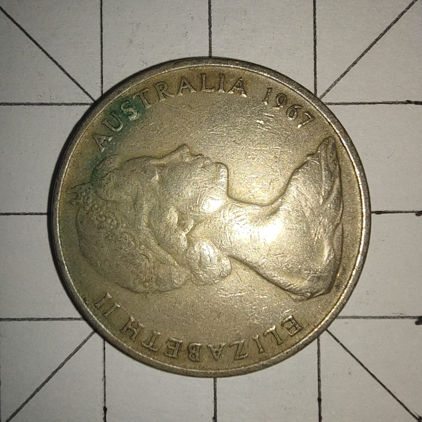 收藏之家世界硬币第12期(满20包邮，可多场累计。捡漏，无押金，无佣金) 澳大利亚20分1971年