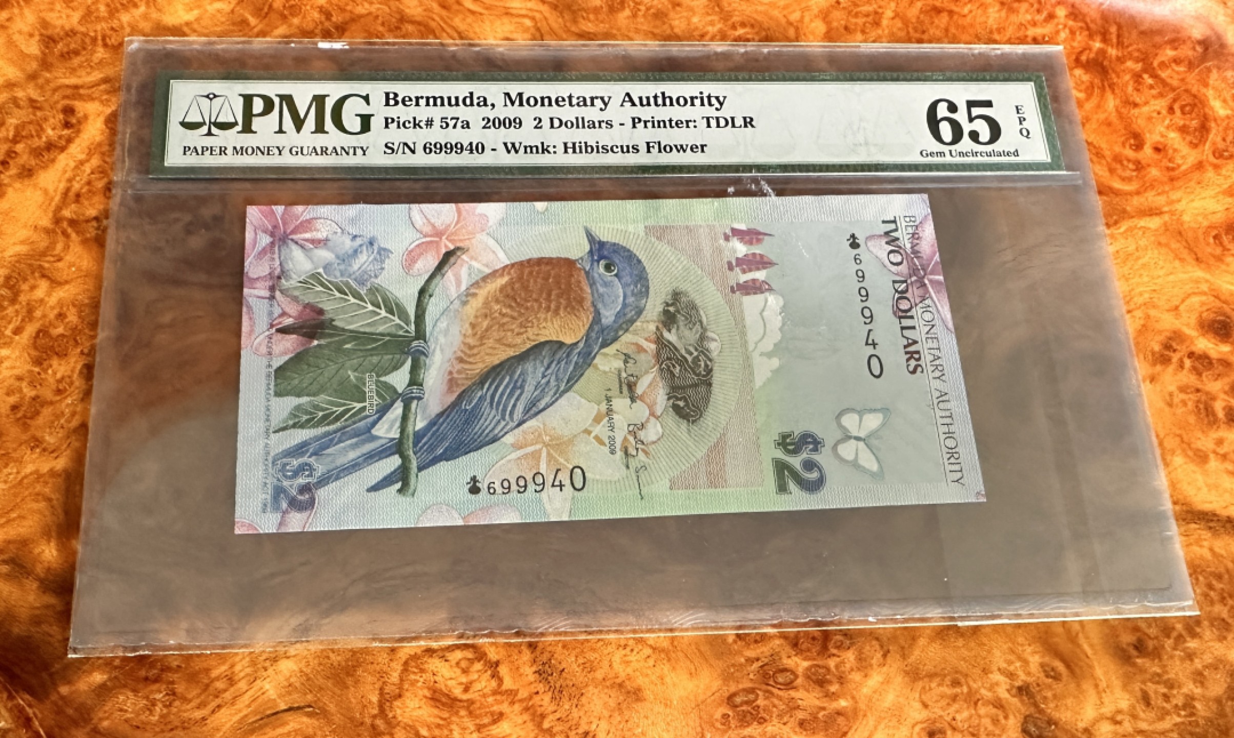 Chase Auction 第18期 - - 外钞、民国钞和人民币混合场！ 2009年百慕大2元，PMG65，IBNS世界最佳纸币！二代蓝壳！