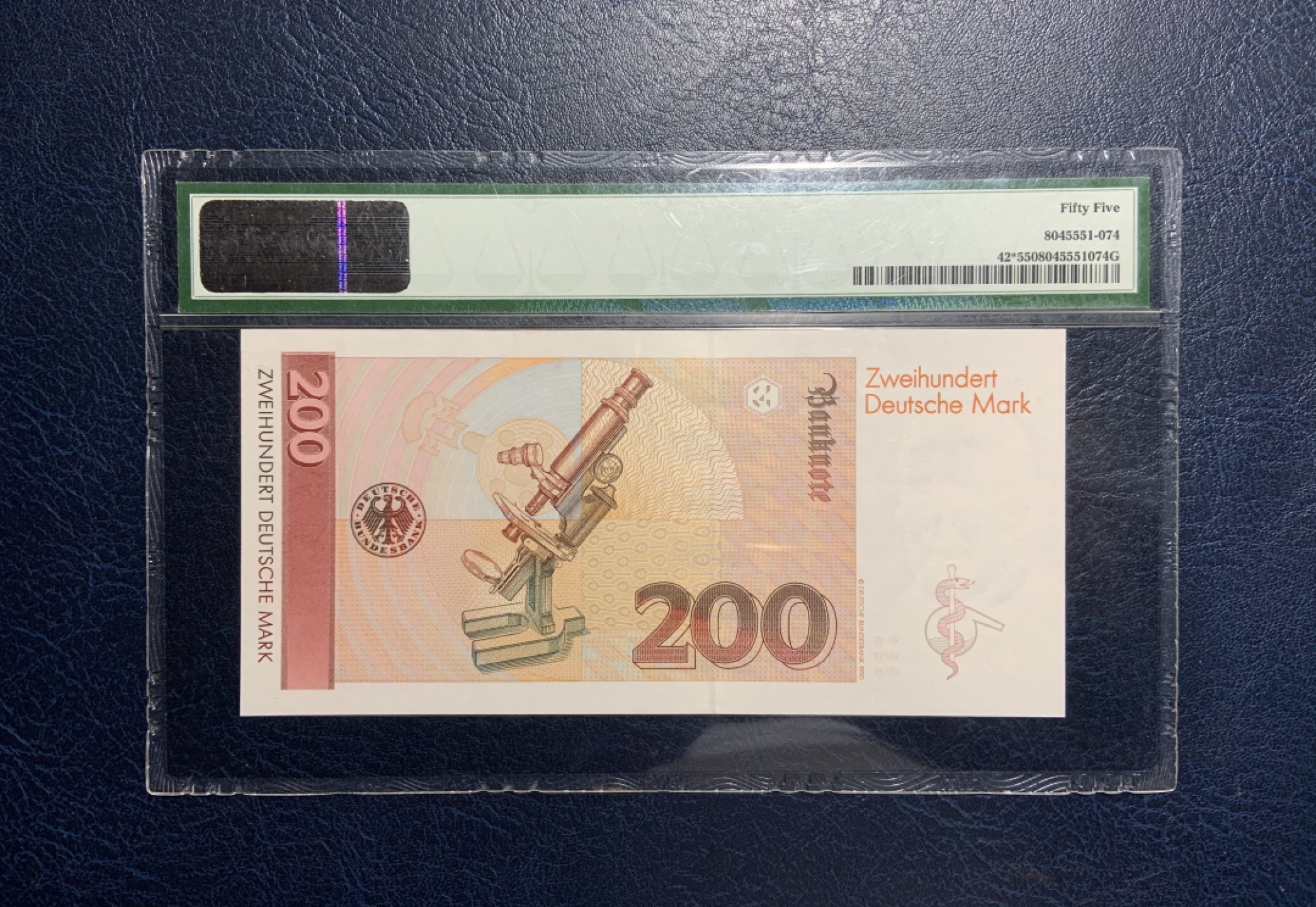 收藏联盟Quantum Auction 第235期拍卖 德国联邦1989年200马克补号 PMG55 梅毒特效药666的发现者 艾尔利希