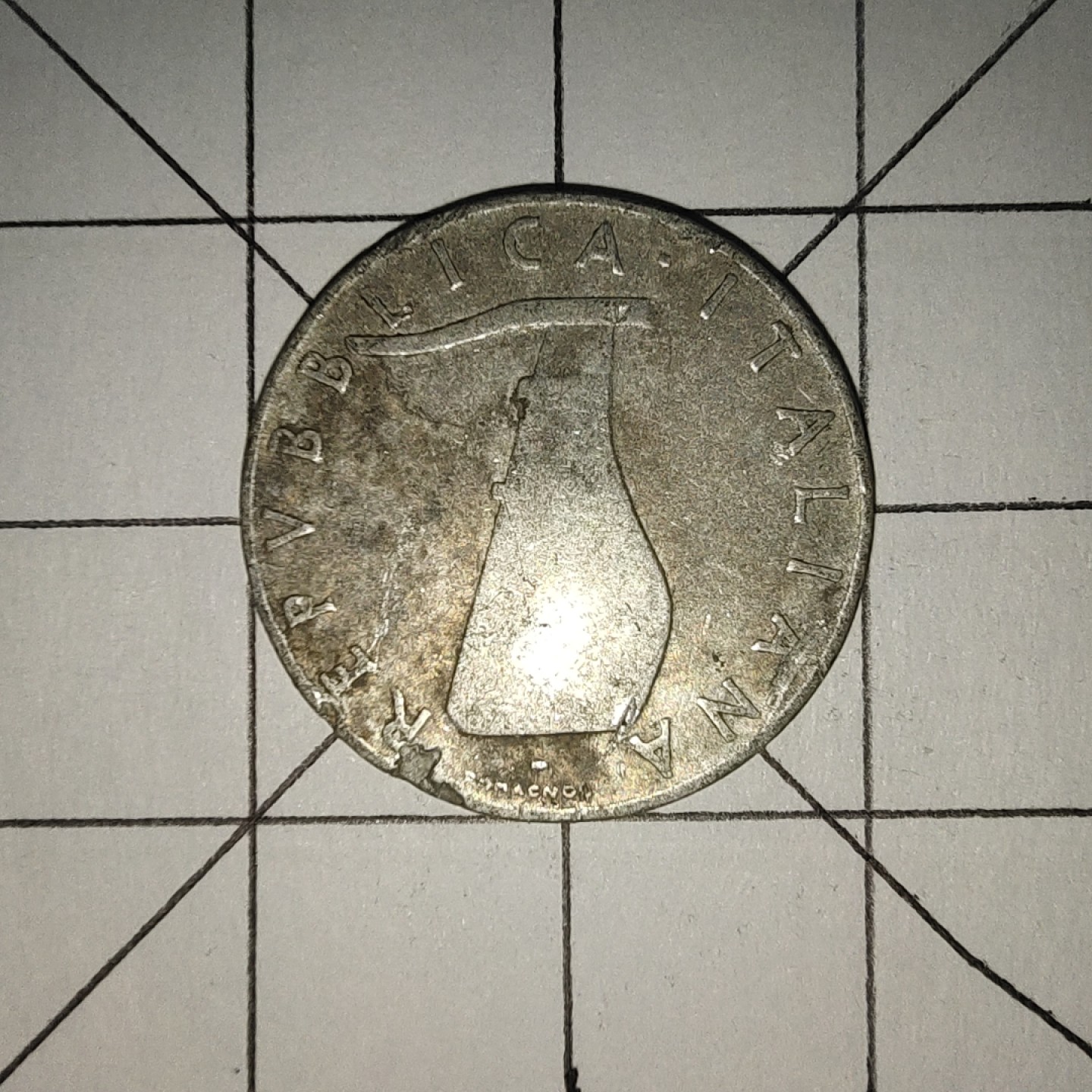 收藏之家世界硬币第12期(满20包邮，可多场累计。捡漏，无押金，无佣金) 意大利5里拉1954年