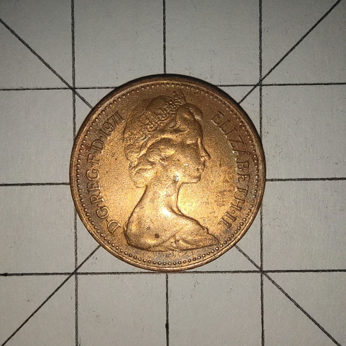 收藏之家世界硬币第12期(满20包邮，可多场累计。捡漏，无押金，无佣金) 英国1便士1971年