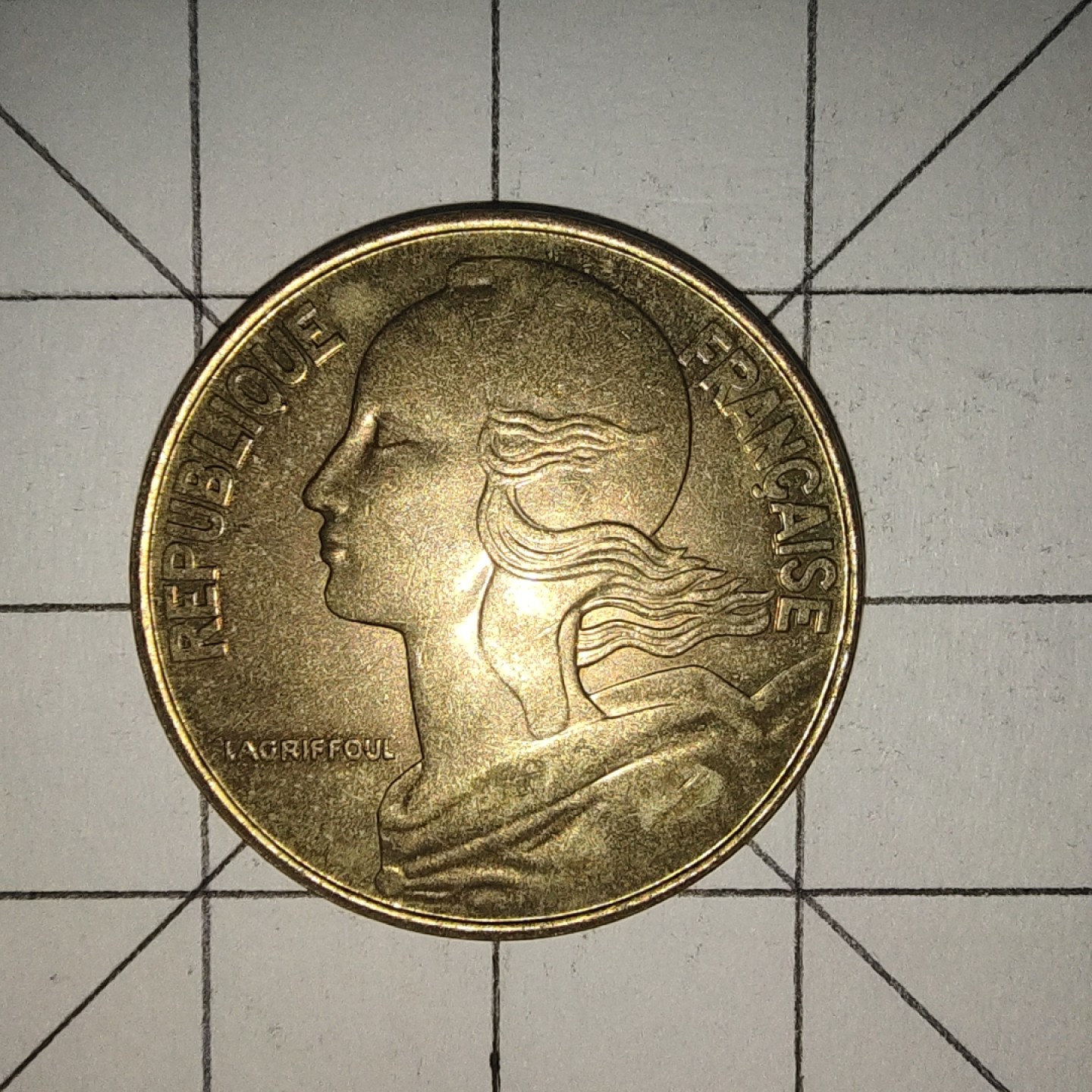 收藏之家世界硬币第12期(满20包邮，可多场累计。捡漏，无押金，无佣金) 法国20生丁1987年