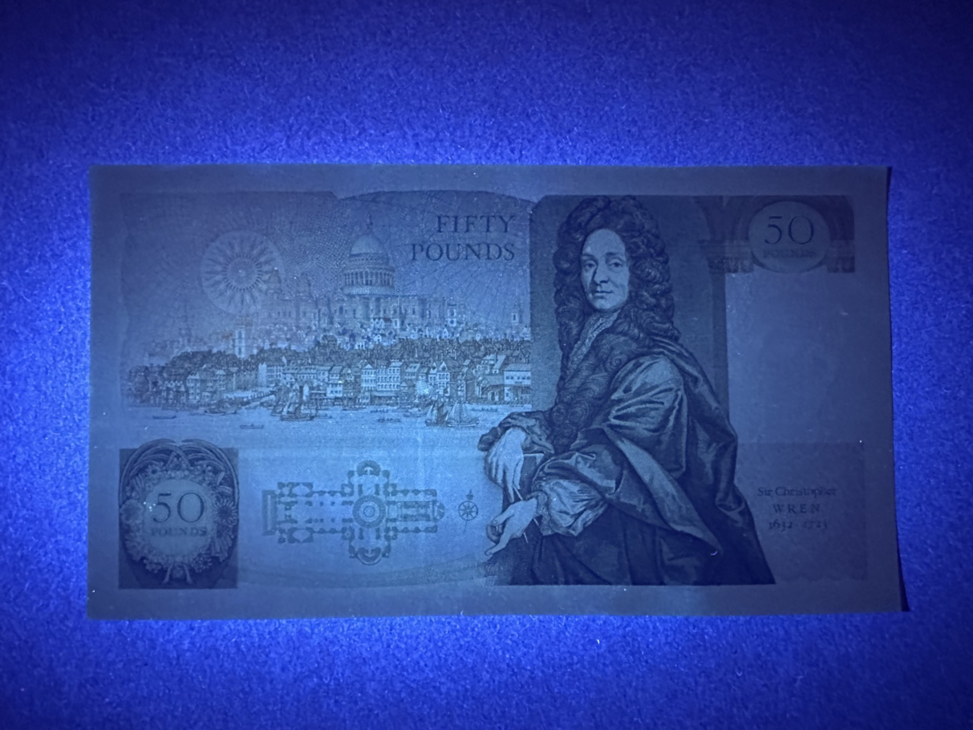 《张总收藏》91期——外币精品百拍 英格兰50镑 UNC D序列 签名D.H.F. Somerset P-381a
