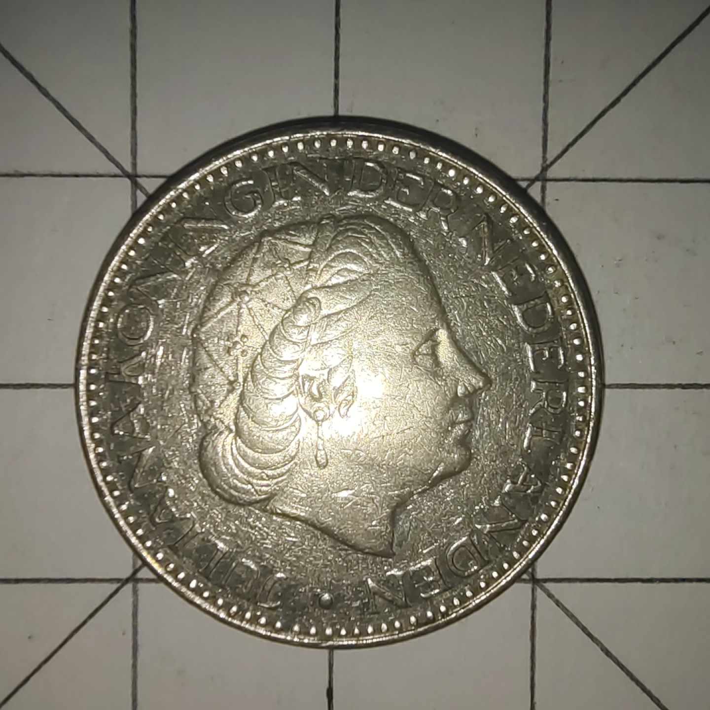 收藏之家世界硬币第12期(满20包邮，可多场累计。捡漏，无押金，无佣金) 荷兰1盾1968年