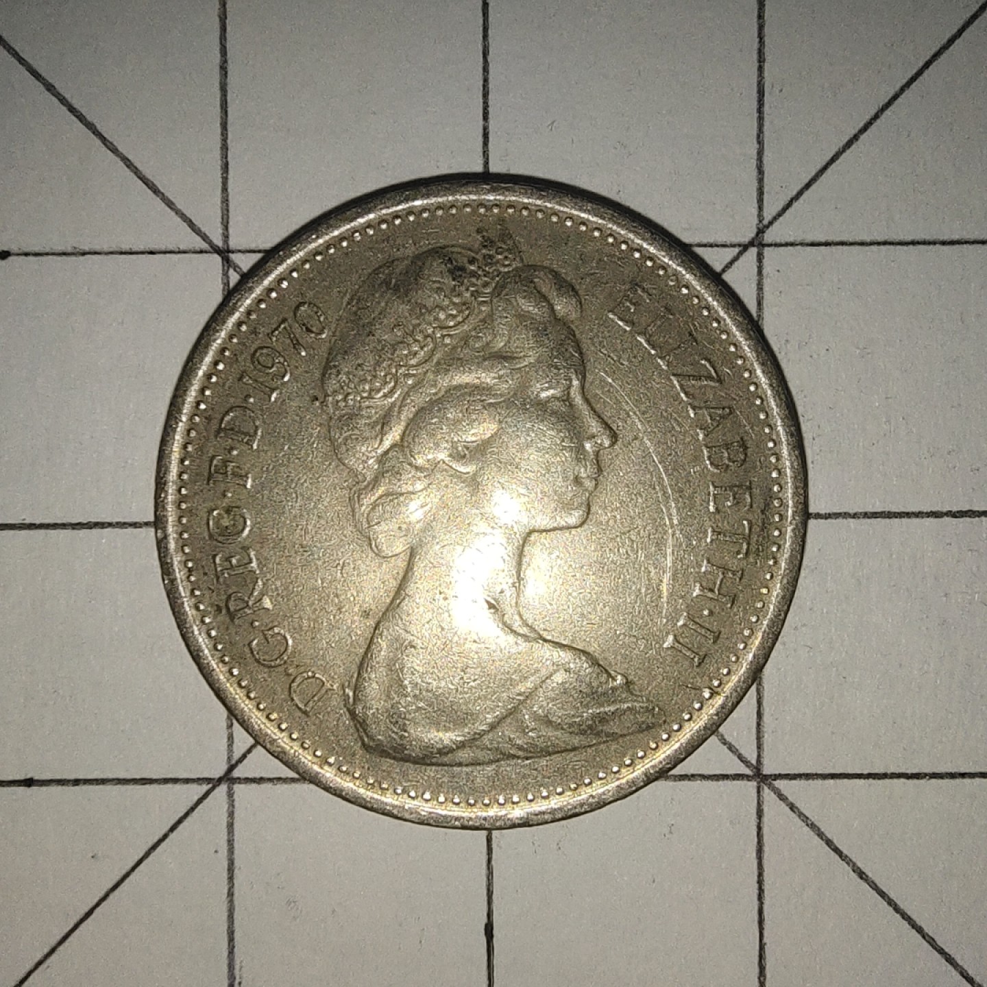 收藏之家世界硬币第12期(满20包邮，可多场累计。捡漏，无押金，无佣金) 英国5便士1970年