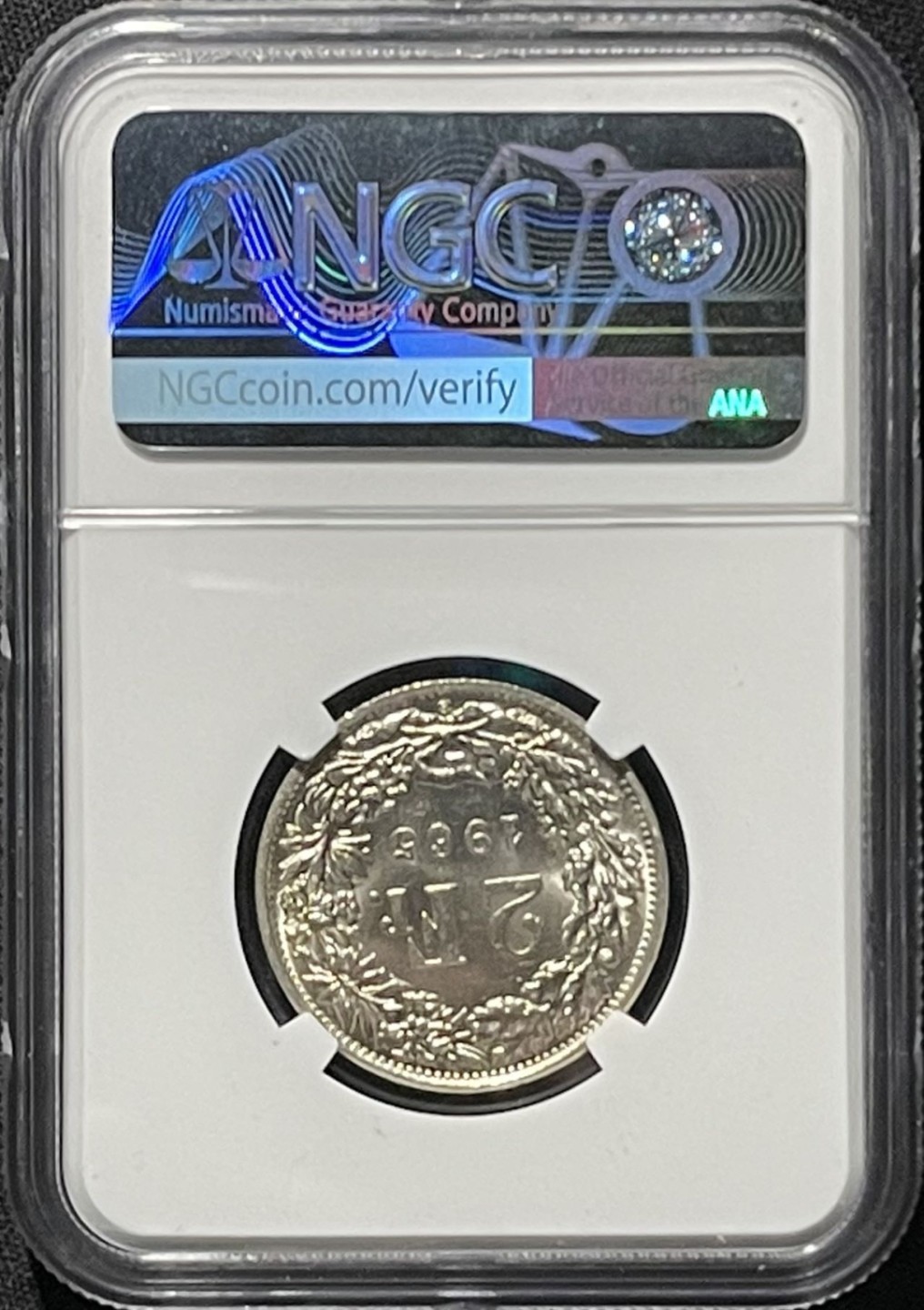 银币 NGC MS64 葡萄牙1816年400R 若昂六世十字银币本土最大面值原味包浆高分