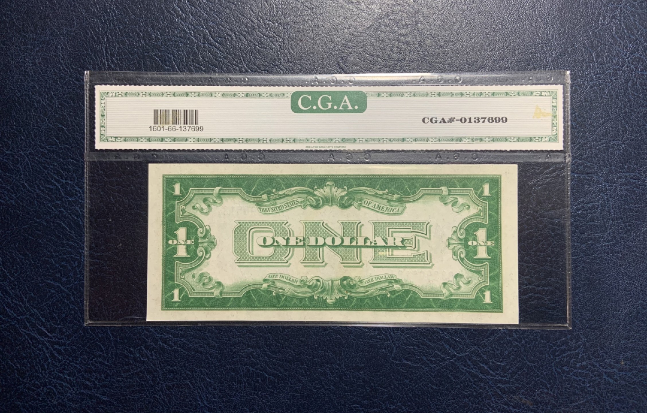 收藏联盟Quantum Auction 第235期拍卖 美国1928年1美元银币券 CGA66
