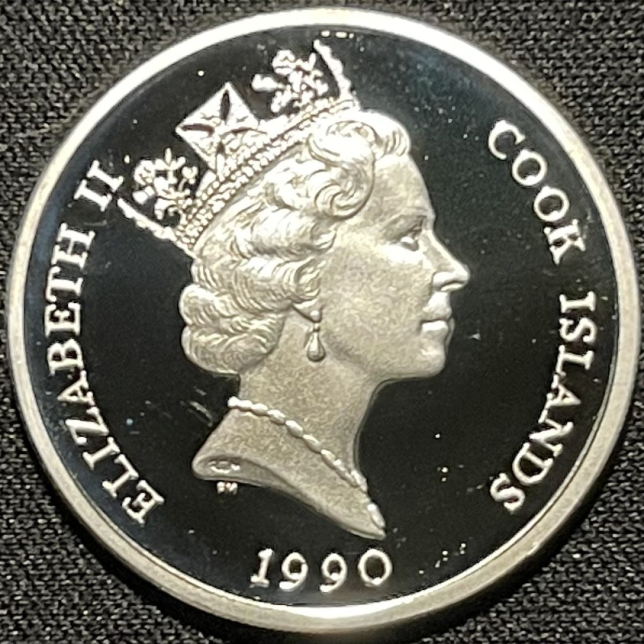 紫瑗钱币——第264期拍卖 库克群岛 1990年 发现美洲500周年系列 雅克卡地亚 10元 10克 0.925银 精制