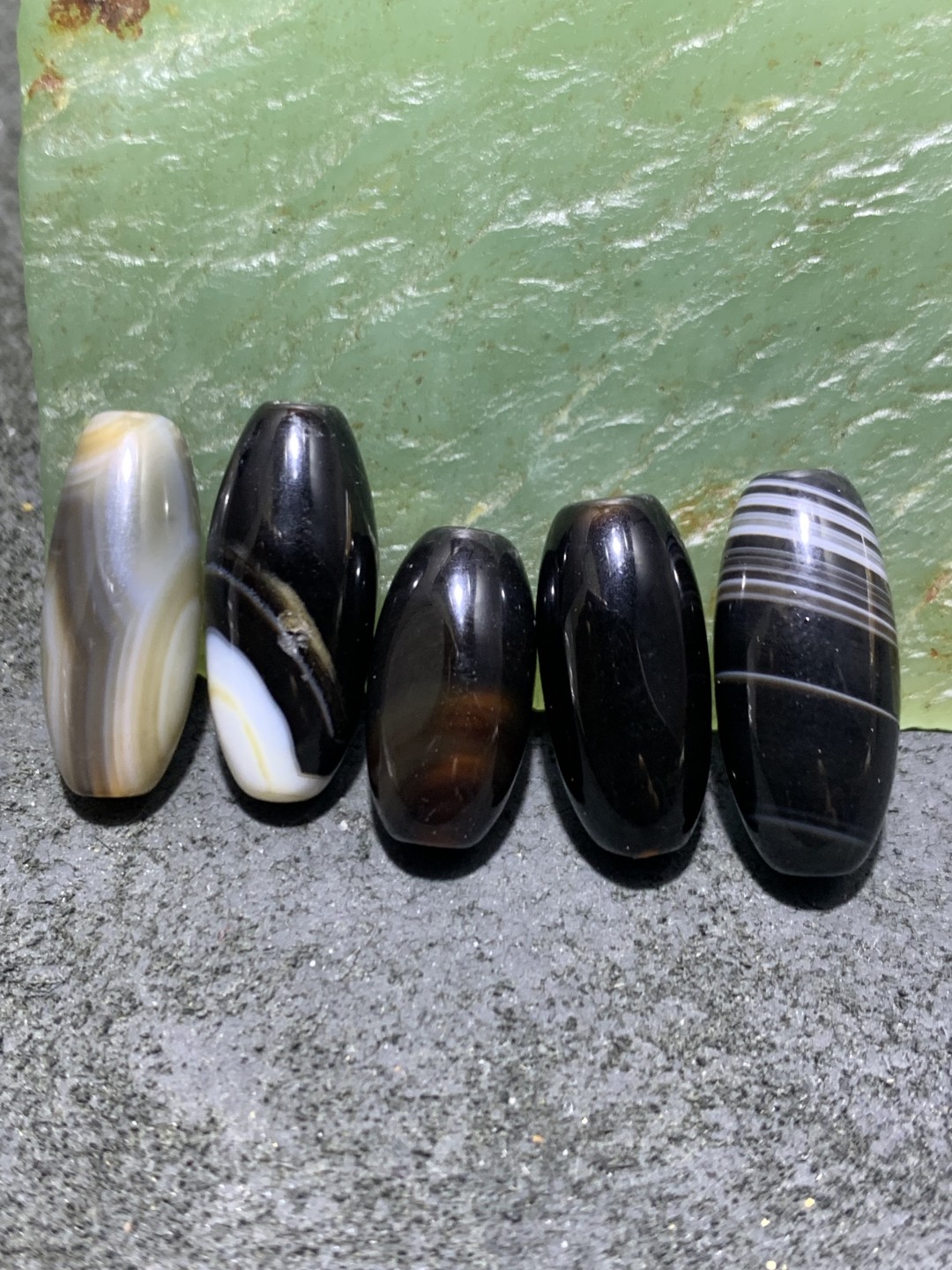 药师玛瑙通货桶珠5颗