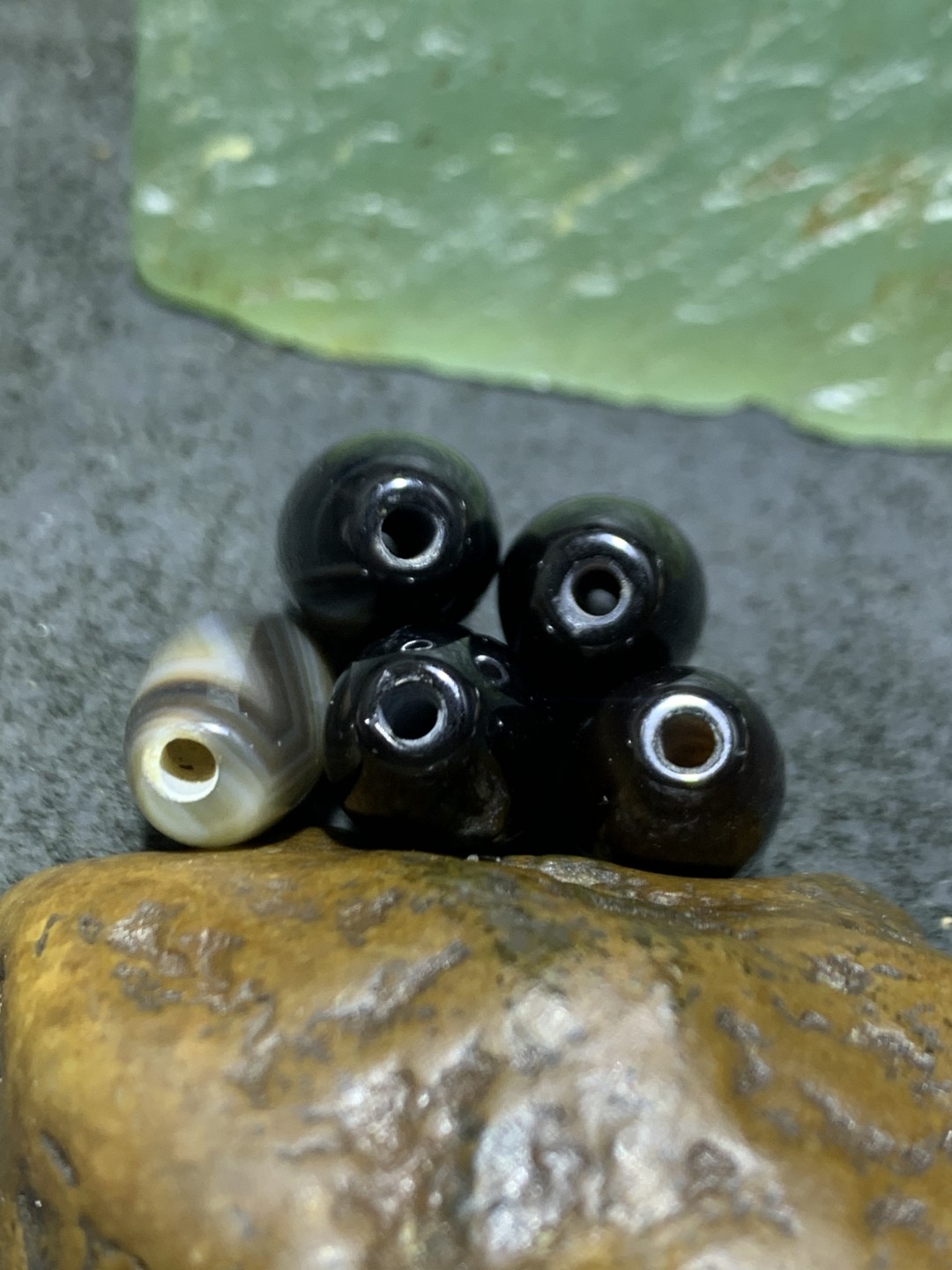 药师玛瑙通货桶珠5颗