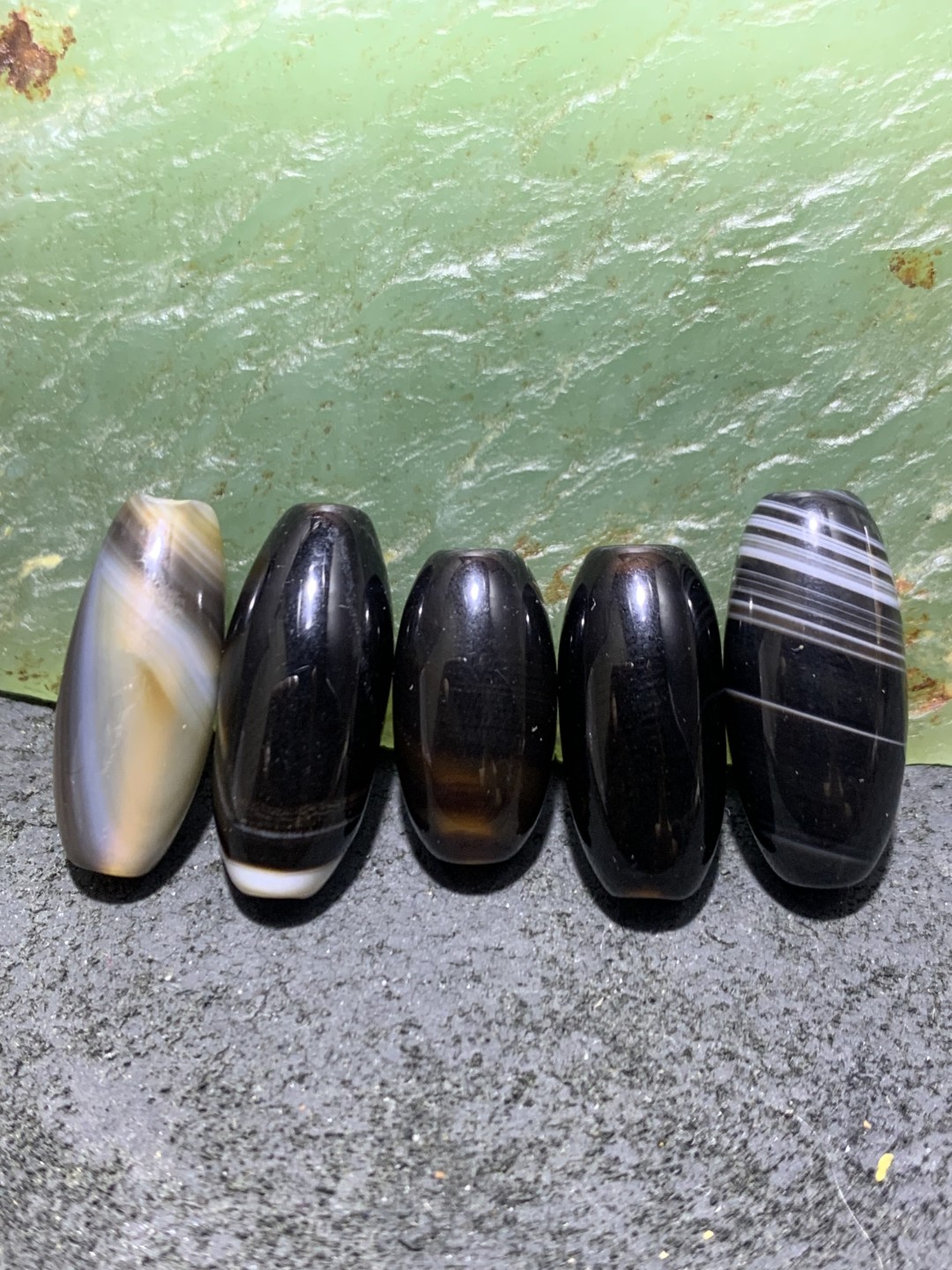 药师玛瑙通货桶珠5颗