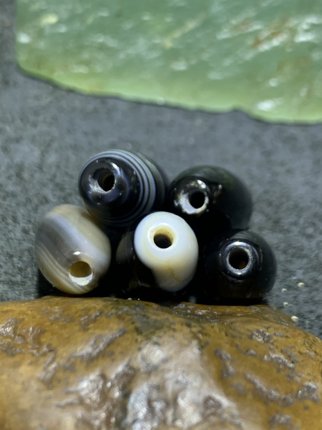 药师玛瑙通货桶珠5颗